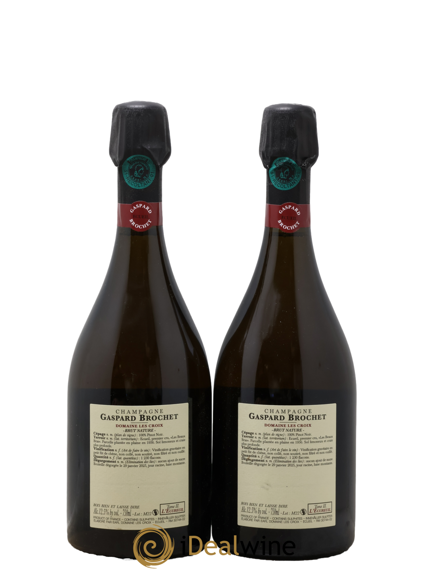 Champagne L'Ecureuil Tome II Maison Gaspard Brochet - Lot de 2 bouteilles - 1