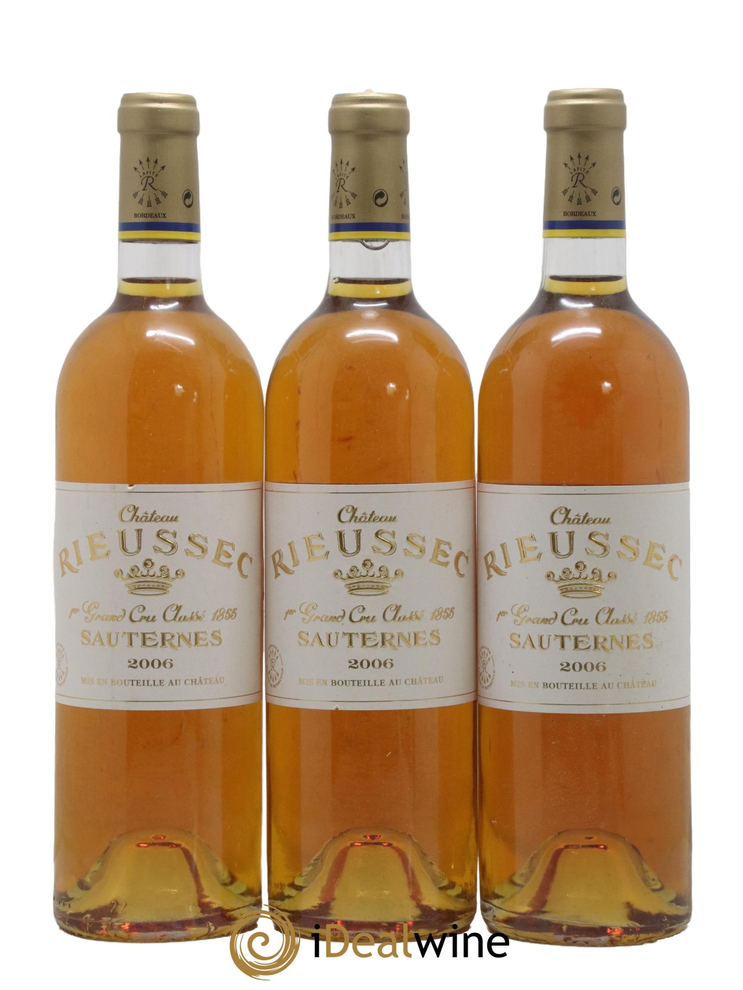 Château Rieussec 1er Grand Cru Classé 2006 - Lotto di 3 bottiglie - 0