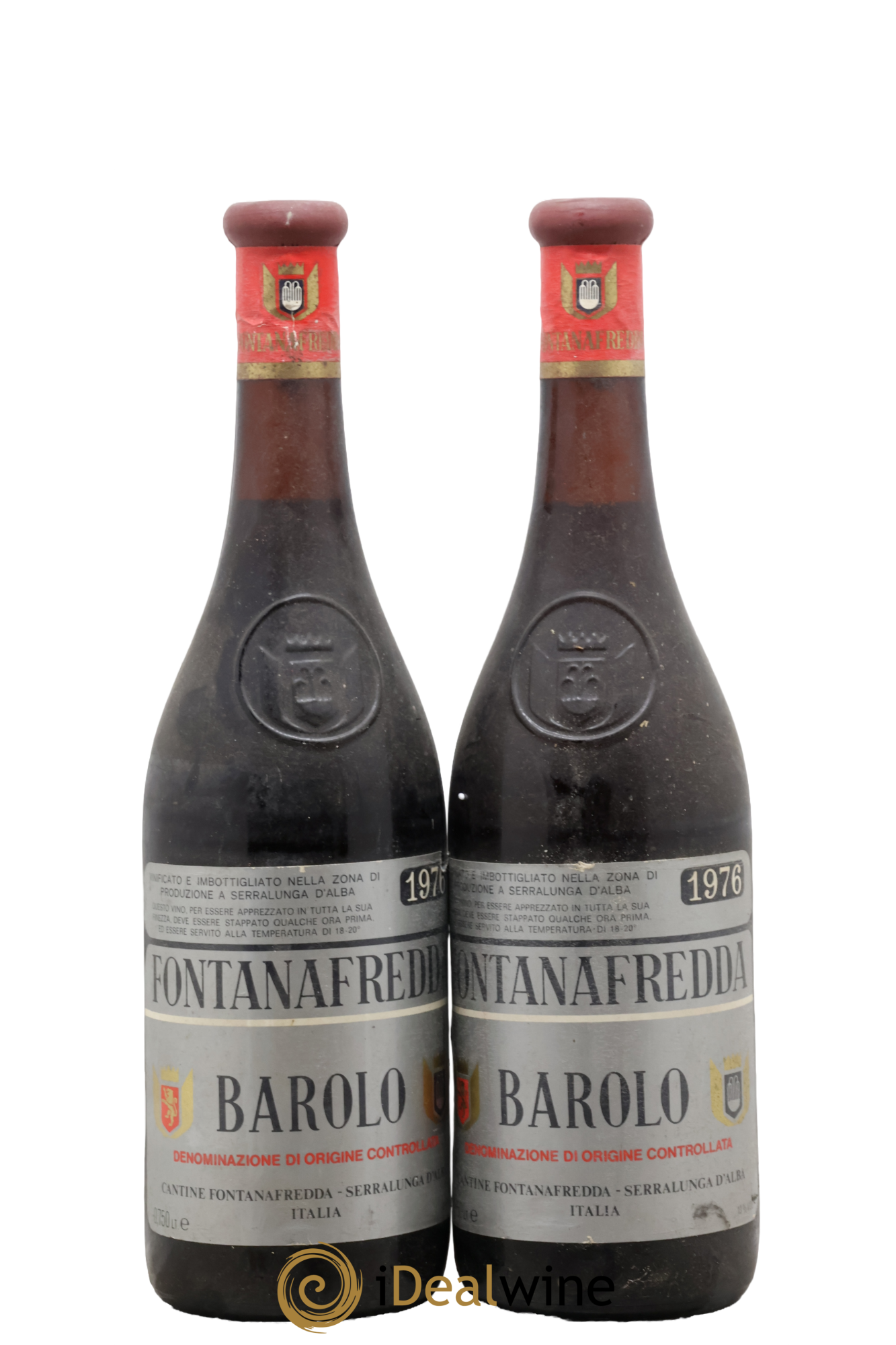 Barolo DOCG Fontanafredda 1976 - Lot de 2 bouteilles - 0