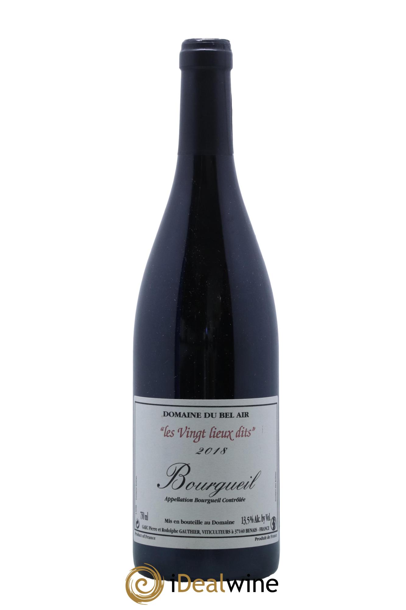Bourgueil Vingt Lieux Dits Domaine du Bel Air 2018 - Lot de 1 bouteille - 0