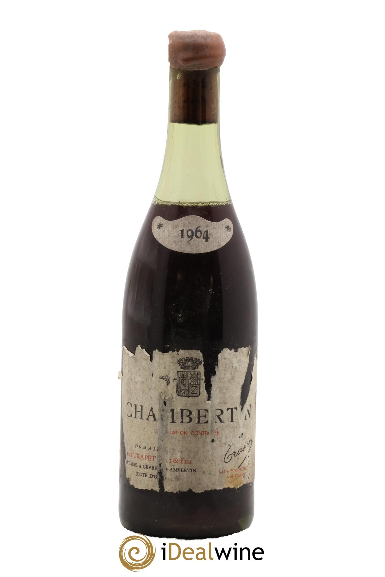 Chambertin Grand Cru Domaine Trapet 1964 - Posten von 1 Flasche - 0