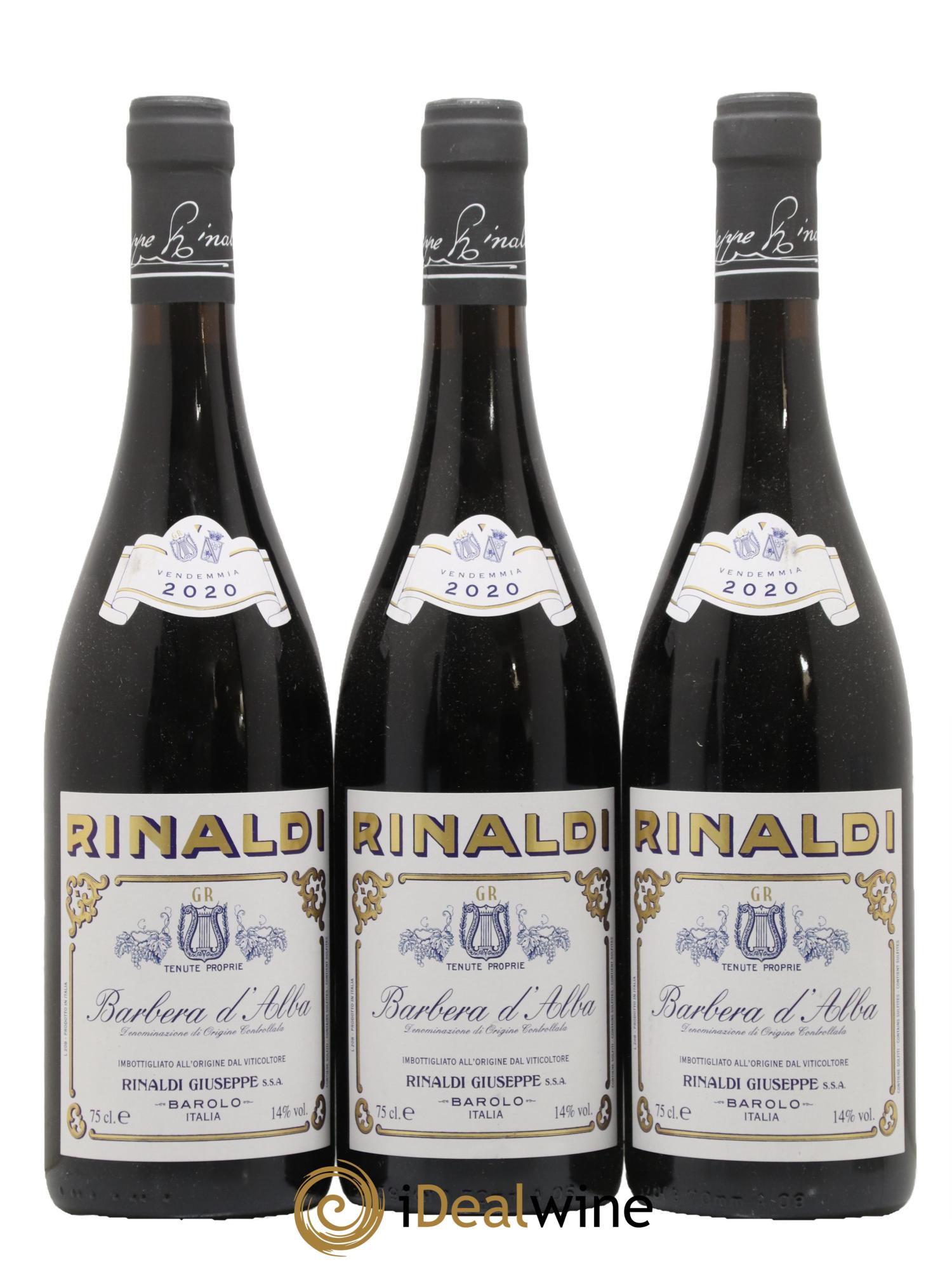 Barbera d'Alba DOC Rinaldi 2020 - Lotto di 3 bottiglie - 0