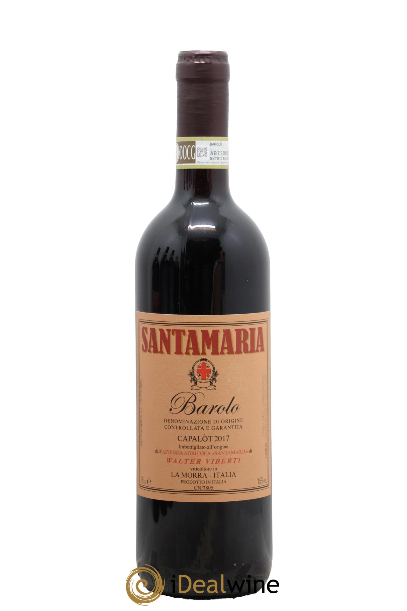 Barolo DOC Capalot Walter Viberti 2017 - Lote de 1 botella - 0