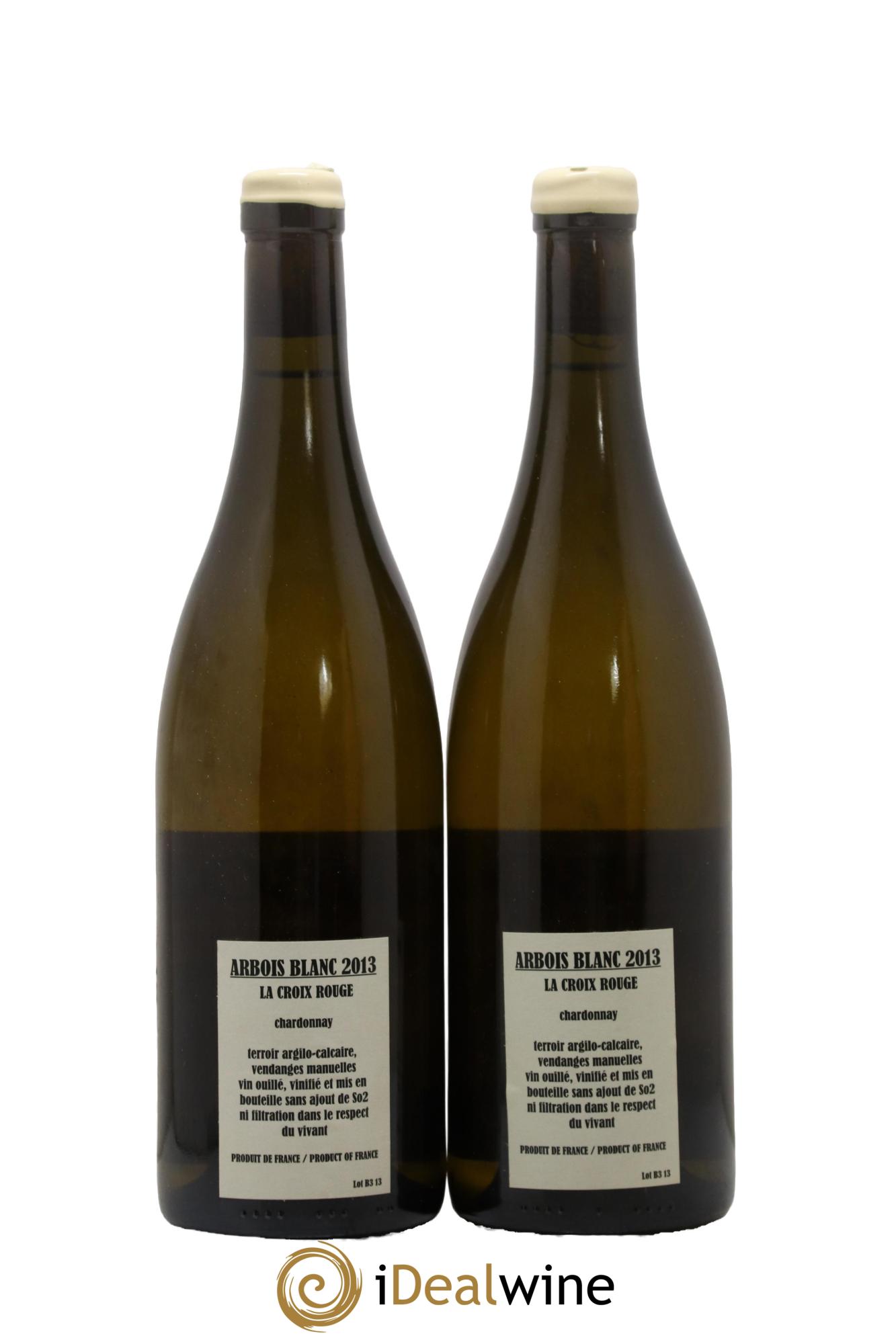 Arbois Chardonnay La Croix Rouge Adeline Houillon & Renaud Bruyère 2013 - Lot of 2 bottles - 1