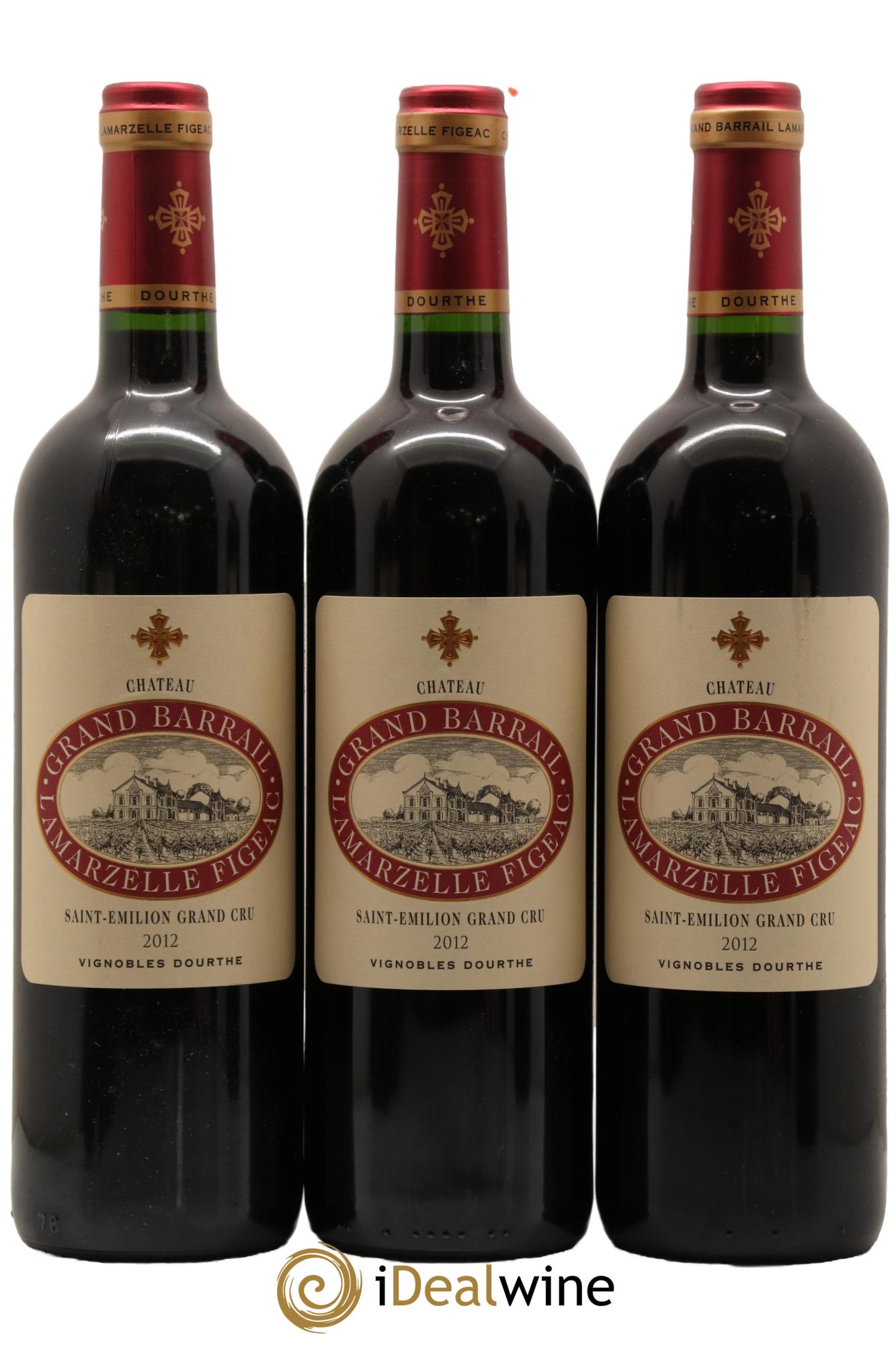 Château Grand Barrail Lamarzelle Figeac Grand Cru Classé 2012 - Lot de 6 bouteilles - 1