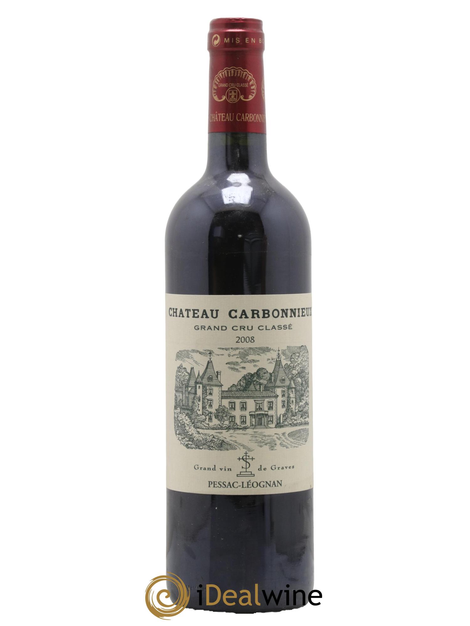 Château Carbonnieux Cru Classé de Graves 2008 - Lot de 1 bouteille - 0
