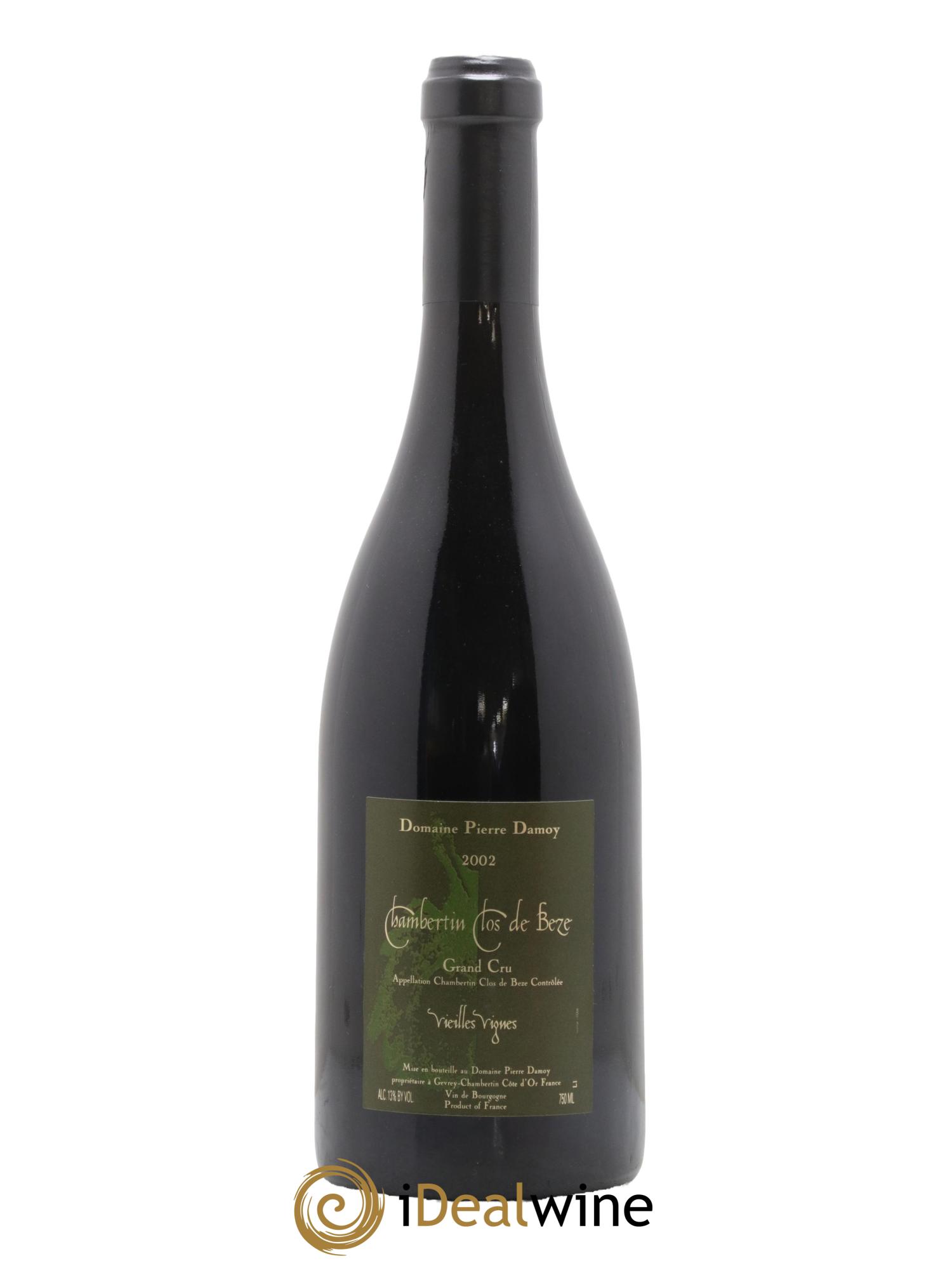 Chambertin Clos de Bèze Grand Cru Vieilles Vignes Pierre damoy 2002 - Lot de 1 bouteille - 0