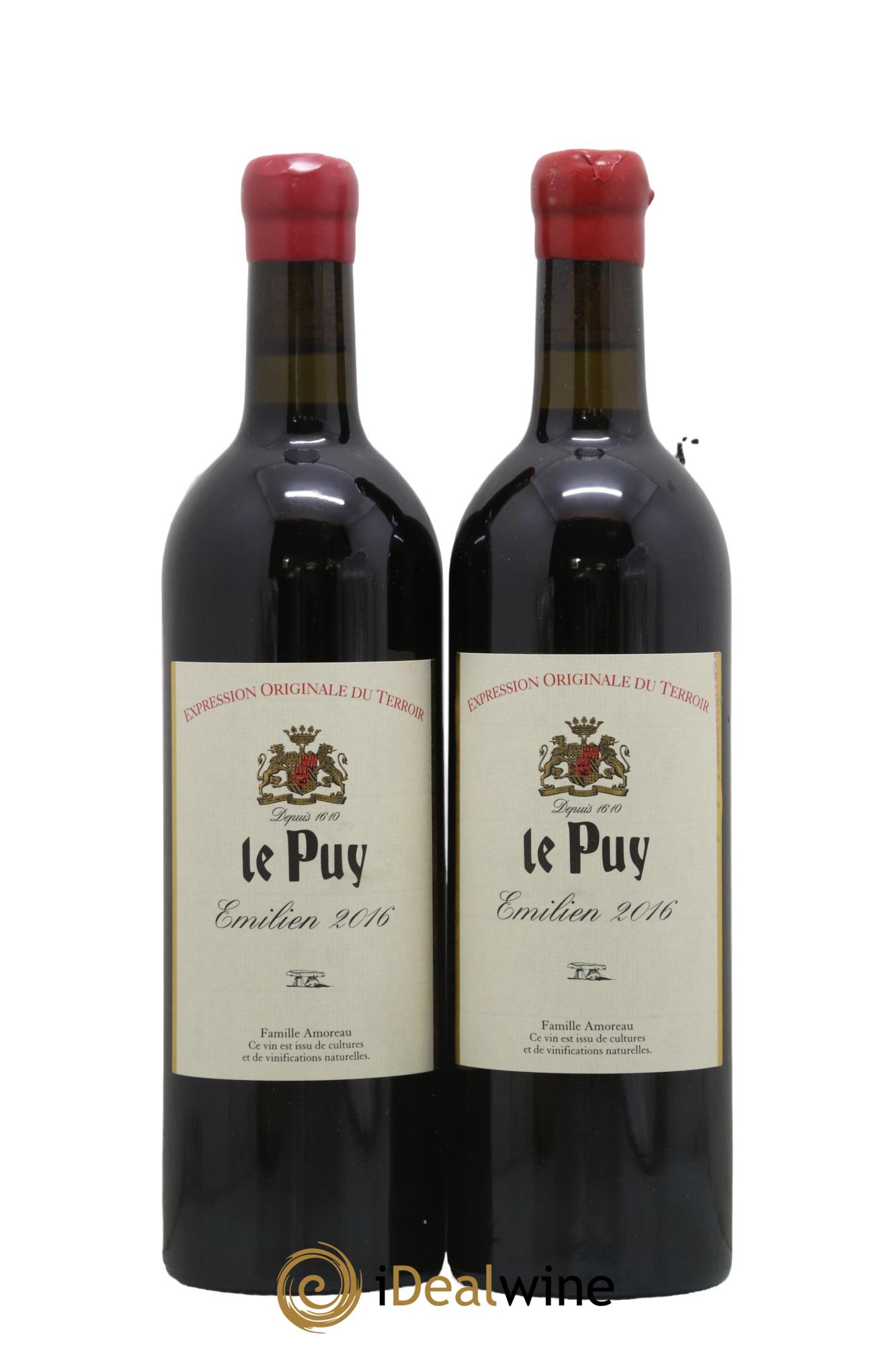 Le Puy - Cuvée Emilien 2016 - Lot de 2 bouteilles - 0