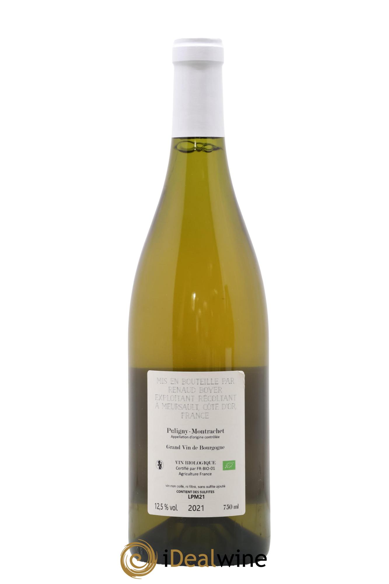 Puligny-Montrachet Les Reuchaux Renaud Boyer 2021 - Lot of 1 bottle - 1