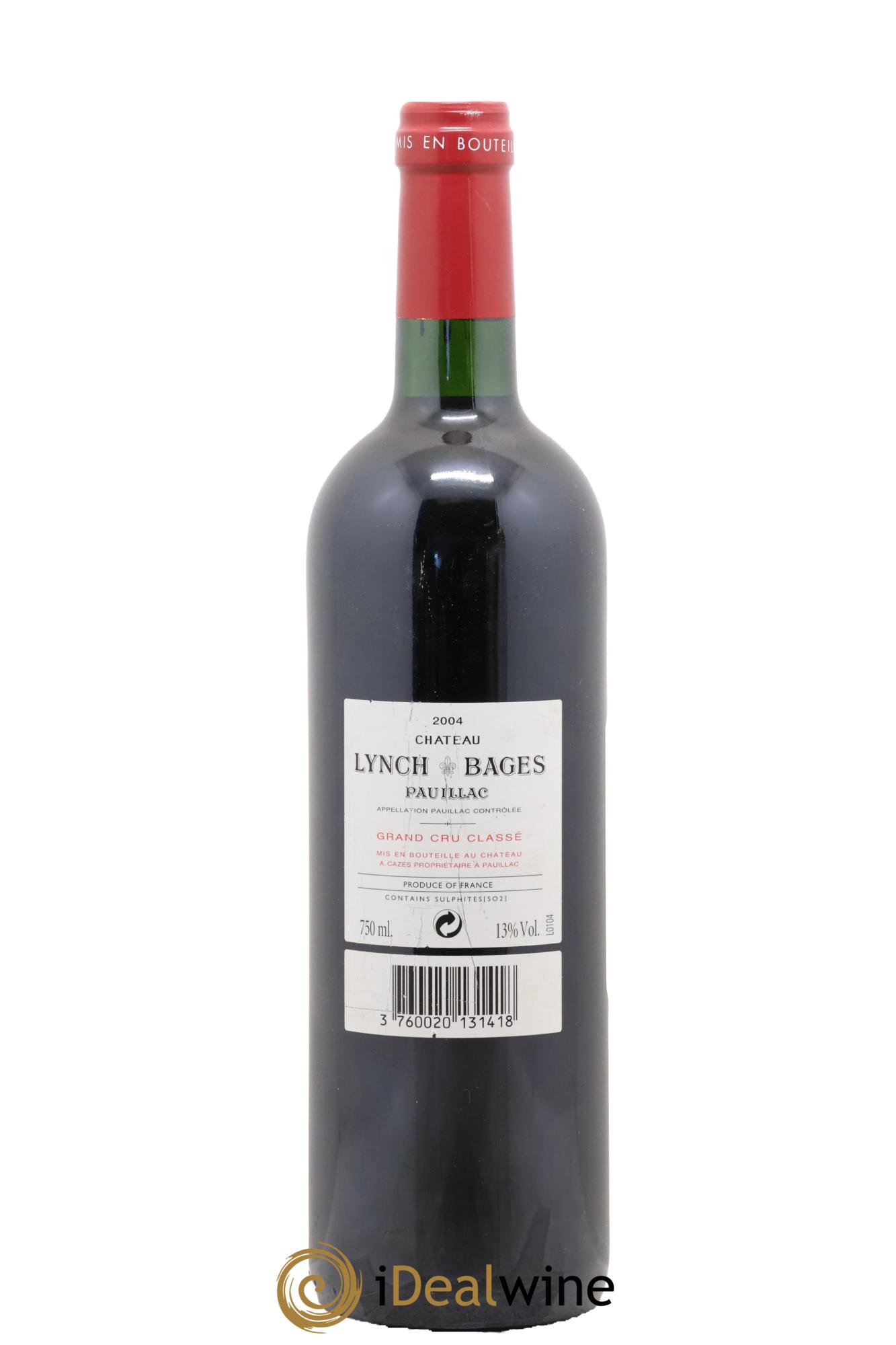 Château Lynch Bages 5ème Grand Cru Classé 2004 - Lot of 1 bottle - 1