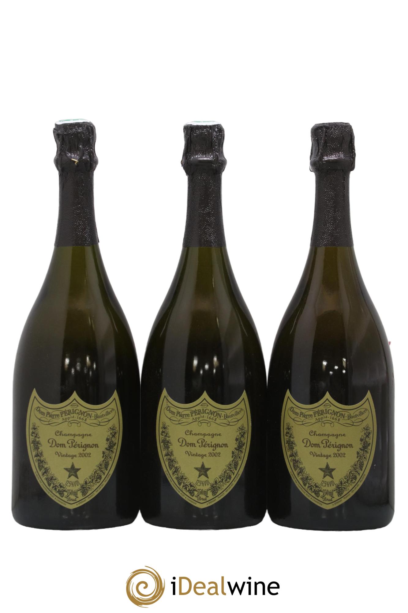 Brut Dom Pérignon 2002 - Lot de 3 bouteilles - 0