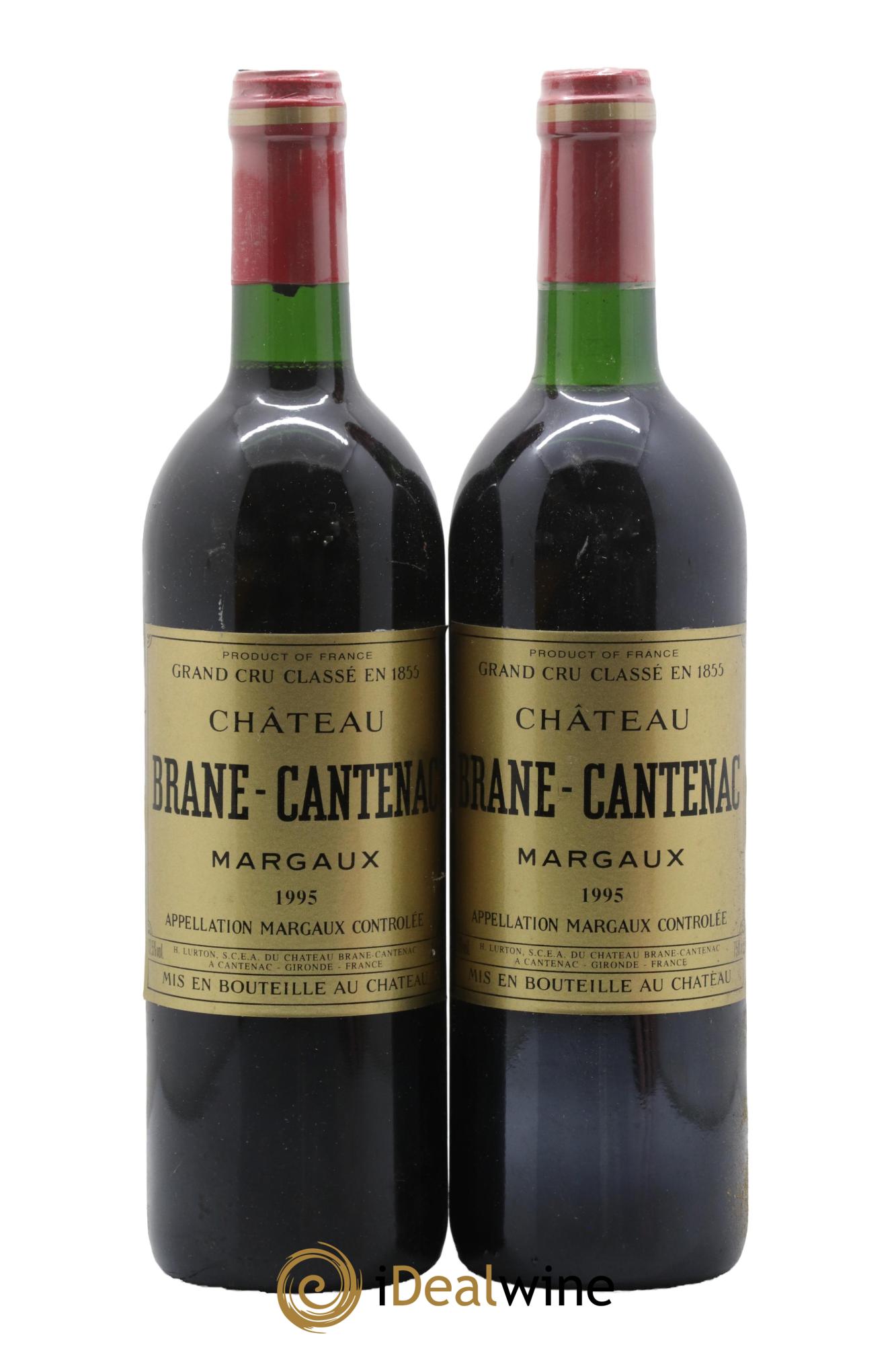 Château Brane Cantenac 2ème Grand Cru Classé 1995 - Lot de 2 bouteilles - 0