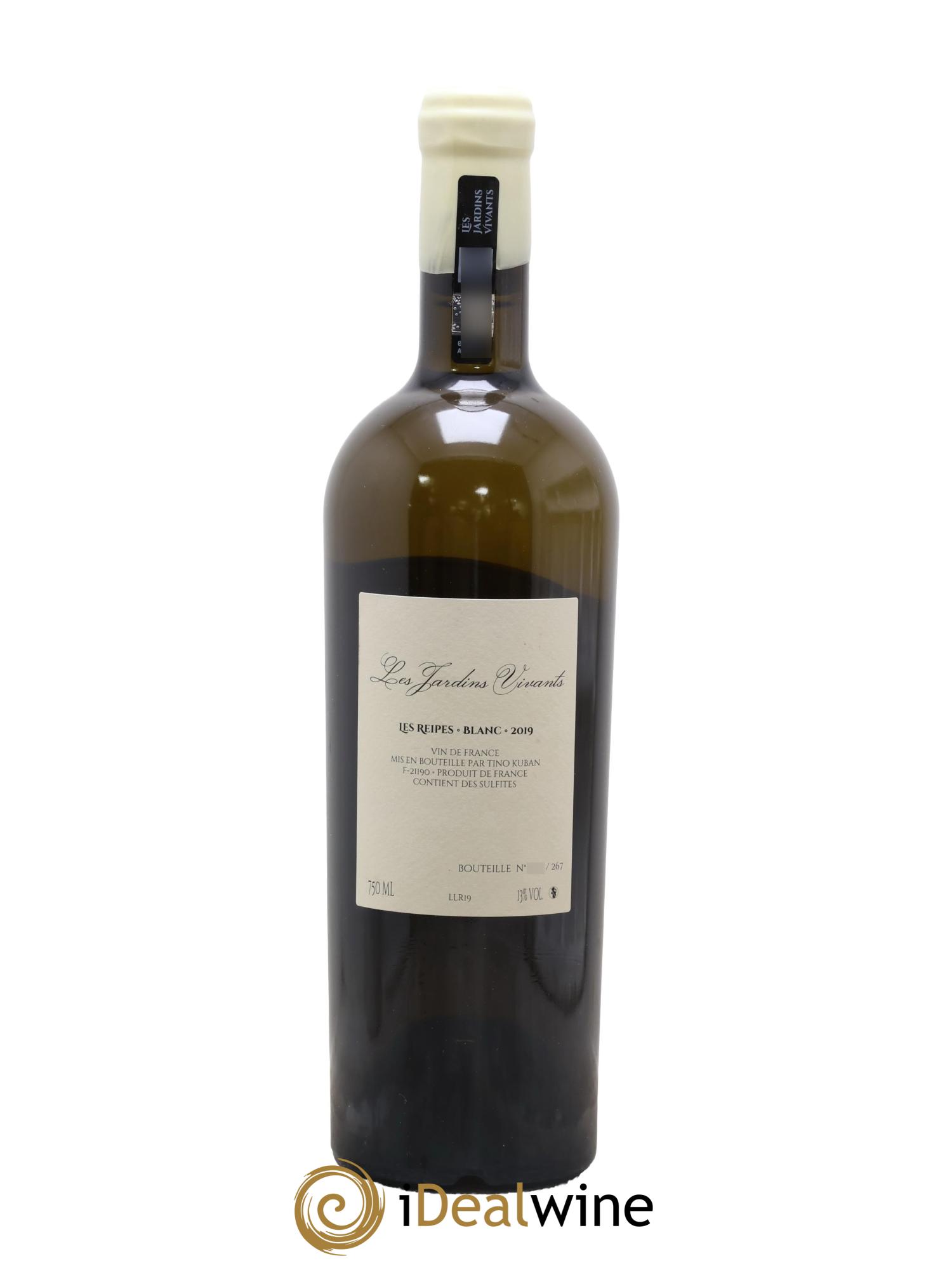 Vin de France Les Reipes Tino Kuban Les Jardins Vivants 2019 - Lot de 1 bouteille - 1