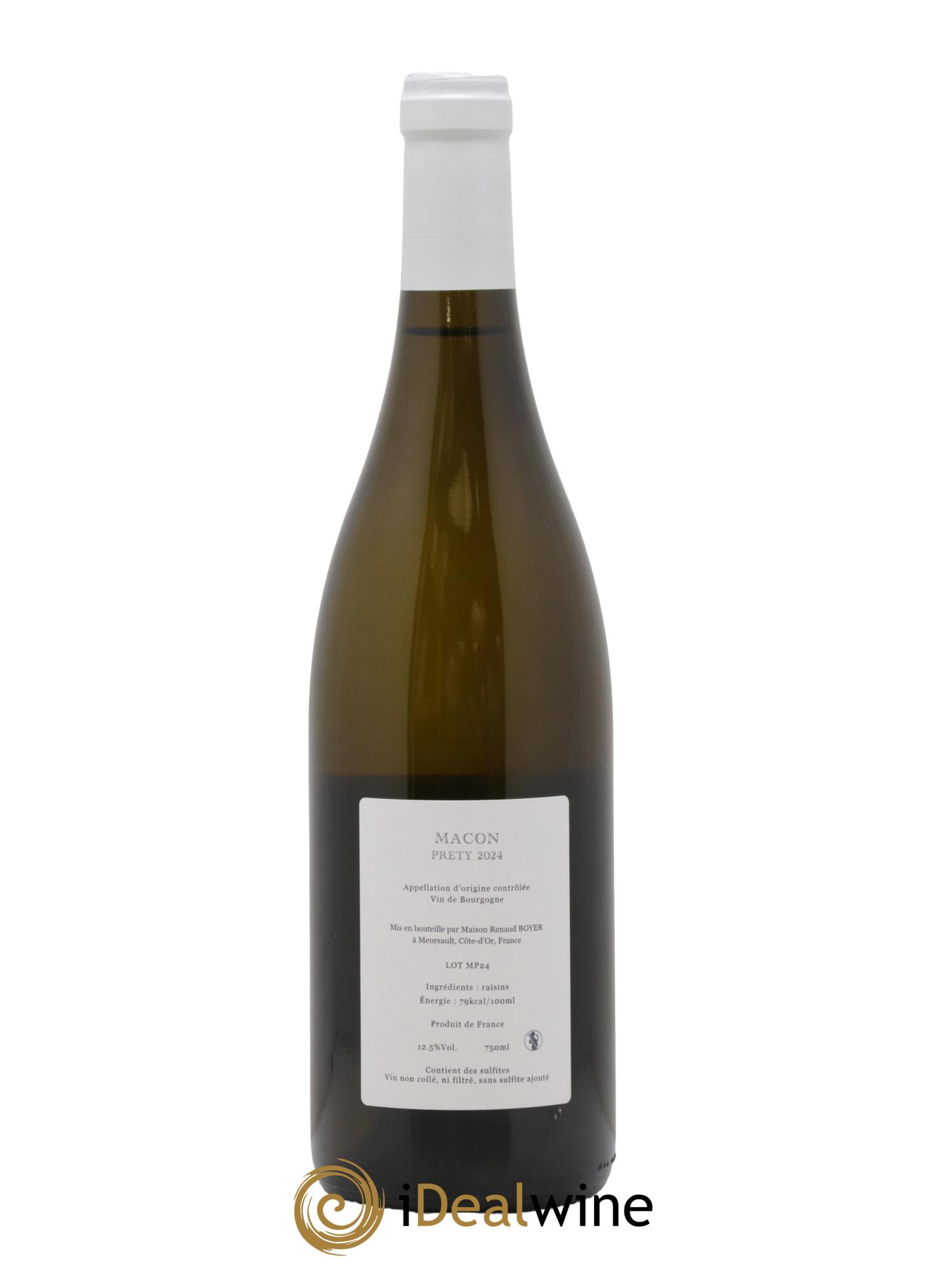 Mâcon Prety Renaud Boyer 2024 - Lot of 1 bottle - 1
