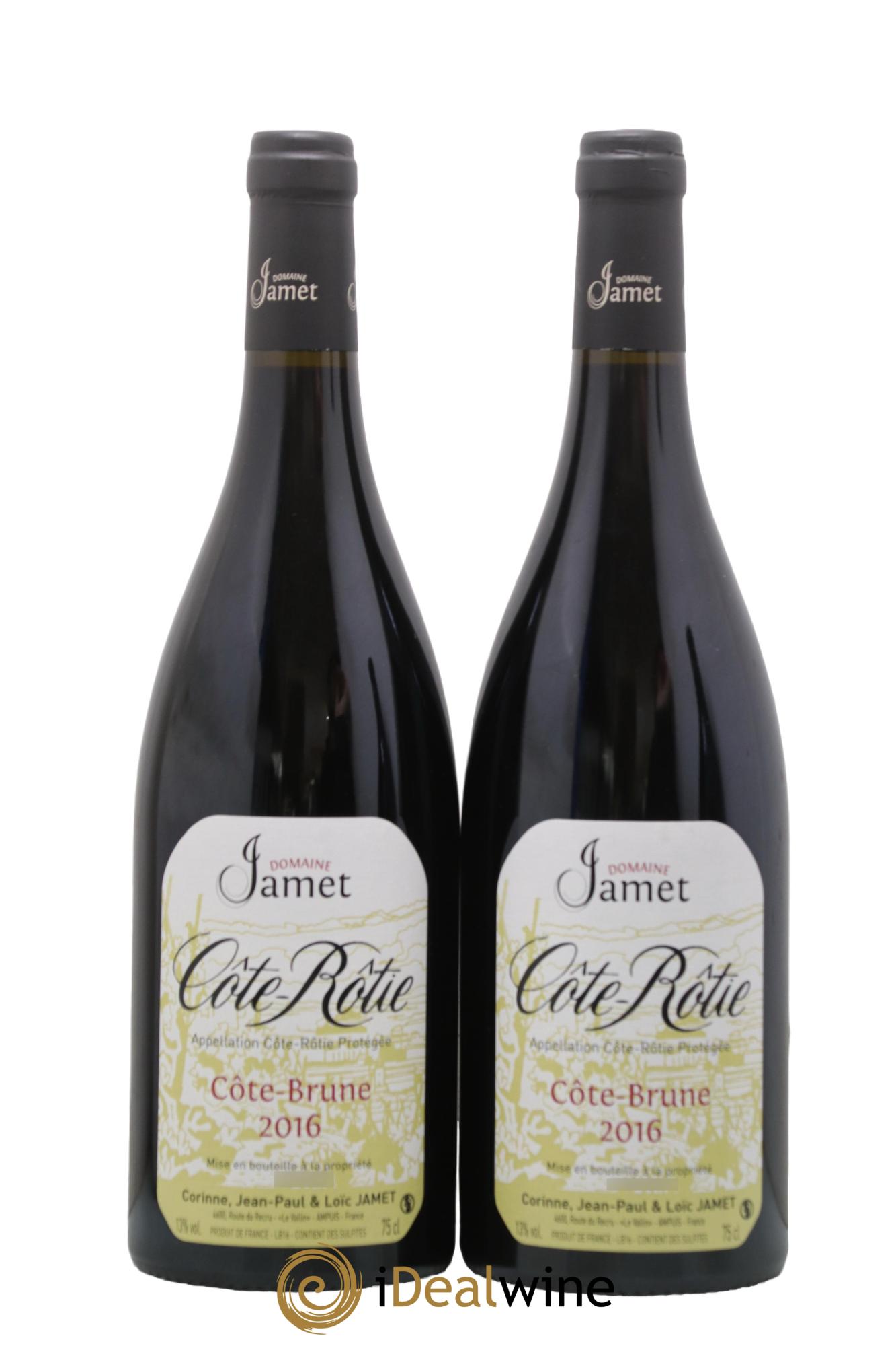 Côte-Rôtie Côte Brune Jamet (Domaine) 2016 - Lot of 2 bottles - 0