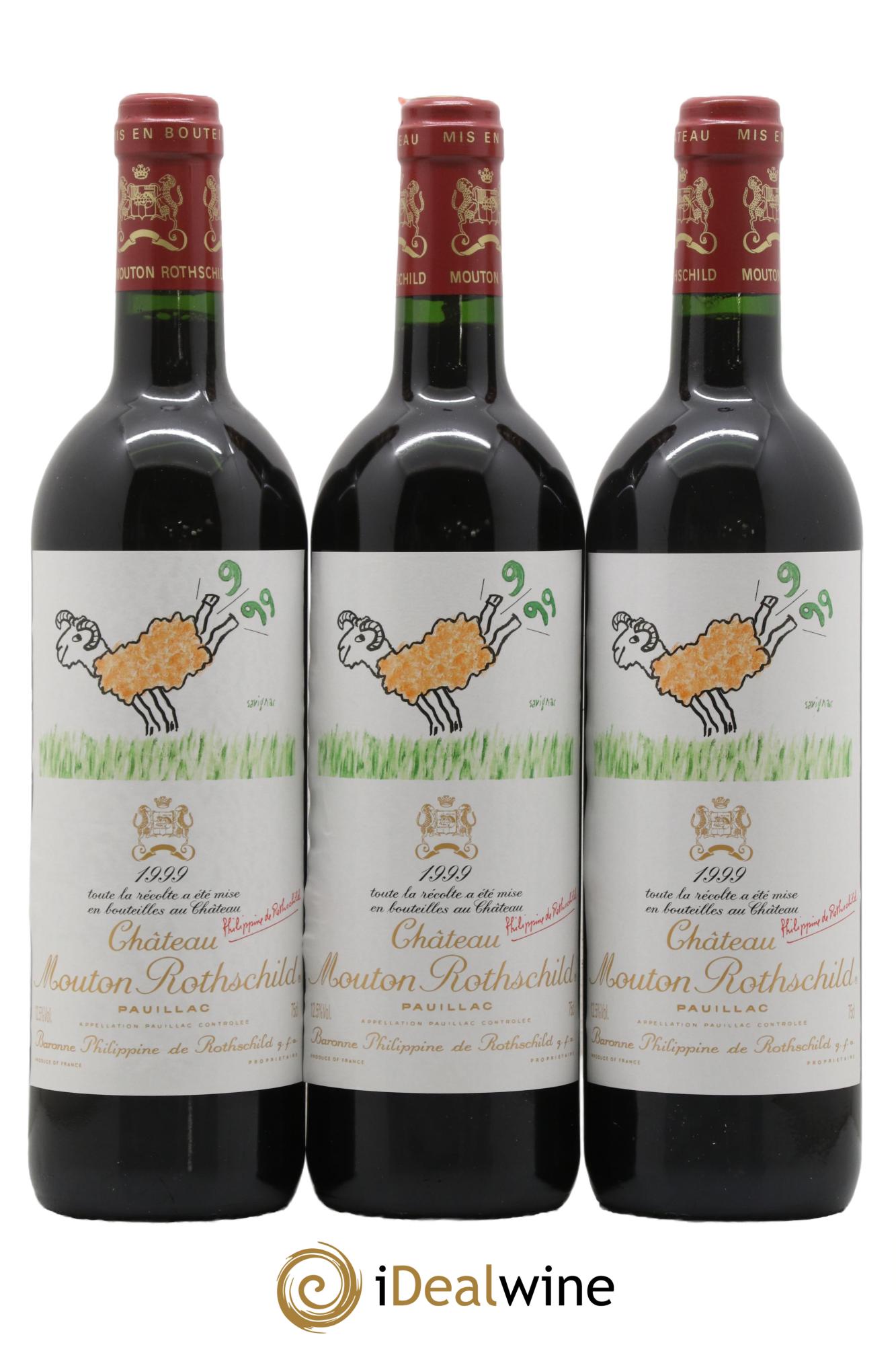 Château Mouton Rothschild 1er Grand Cru Classé 1999 - Lot of 12 bottles - 5