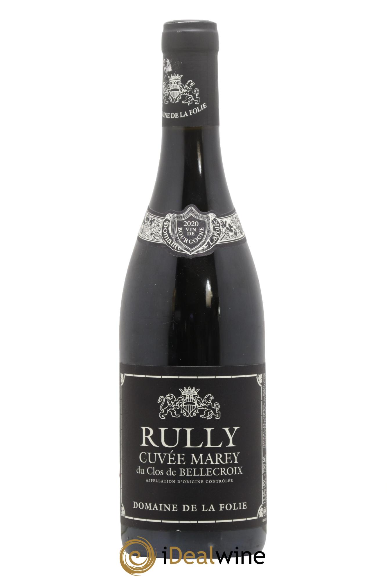 Rully Cuvée Marey du Clos de Bellecroix Domaine de la Folie 2020 - Lot de 1 bouteille - 0