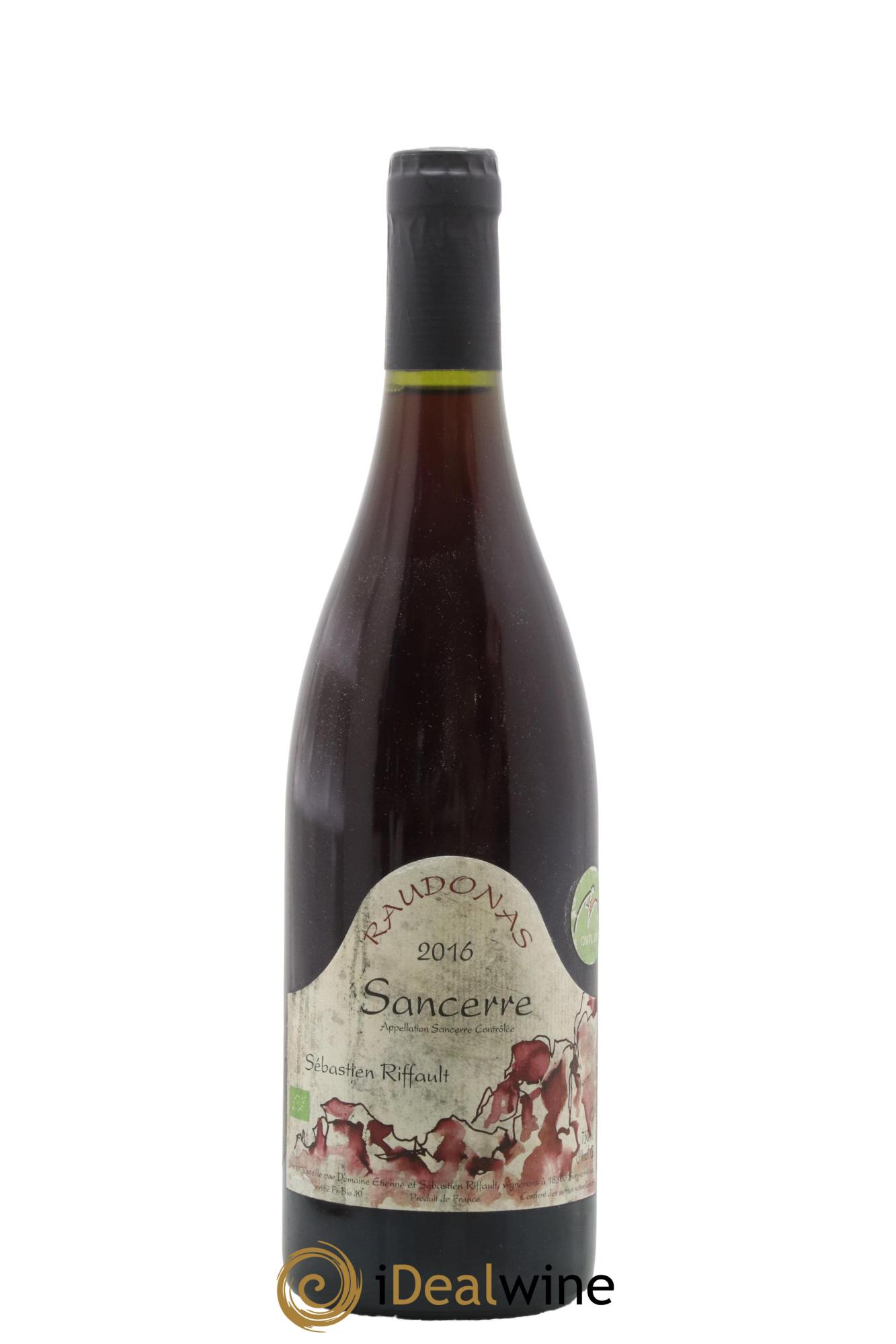 Sancerre Raudonas Sébastien Riffault 2016 - Lot of 1 bottle - 0