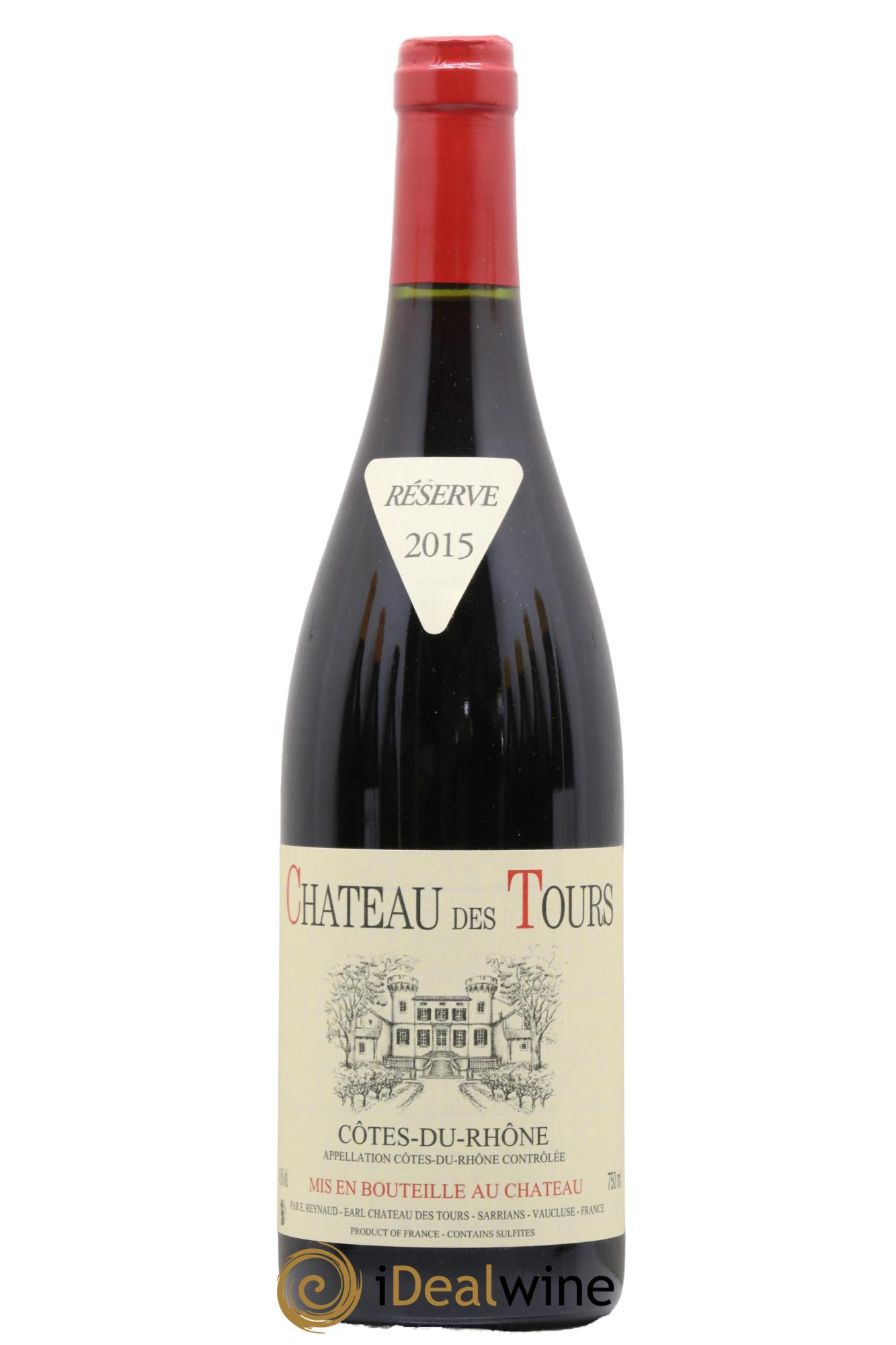 Côtes-du-Rhône Château des Tours Emmanuel Reynaud 2015 - Lot de 1 bouteille - 0