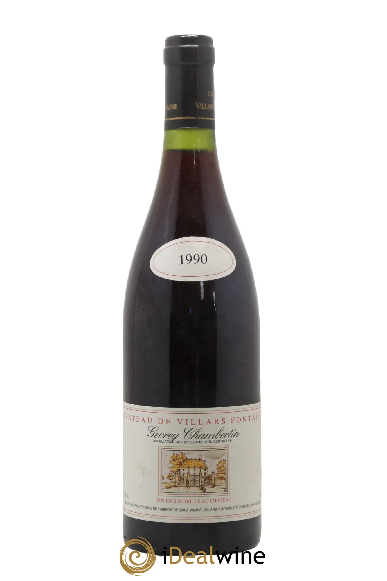 Gevrey-Chambertin Château de Villars Fontaine 1990 - Lot de 1 bouteille - 0
