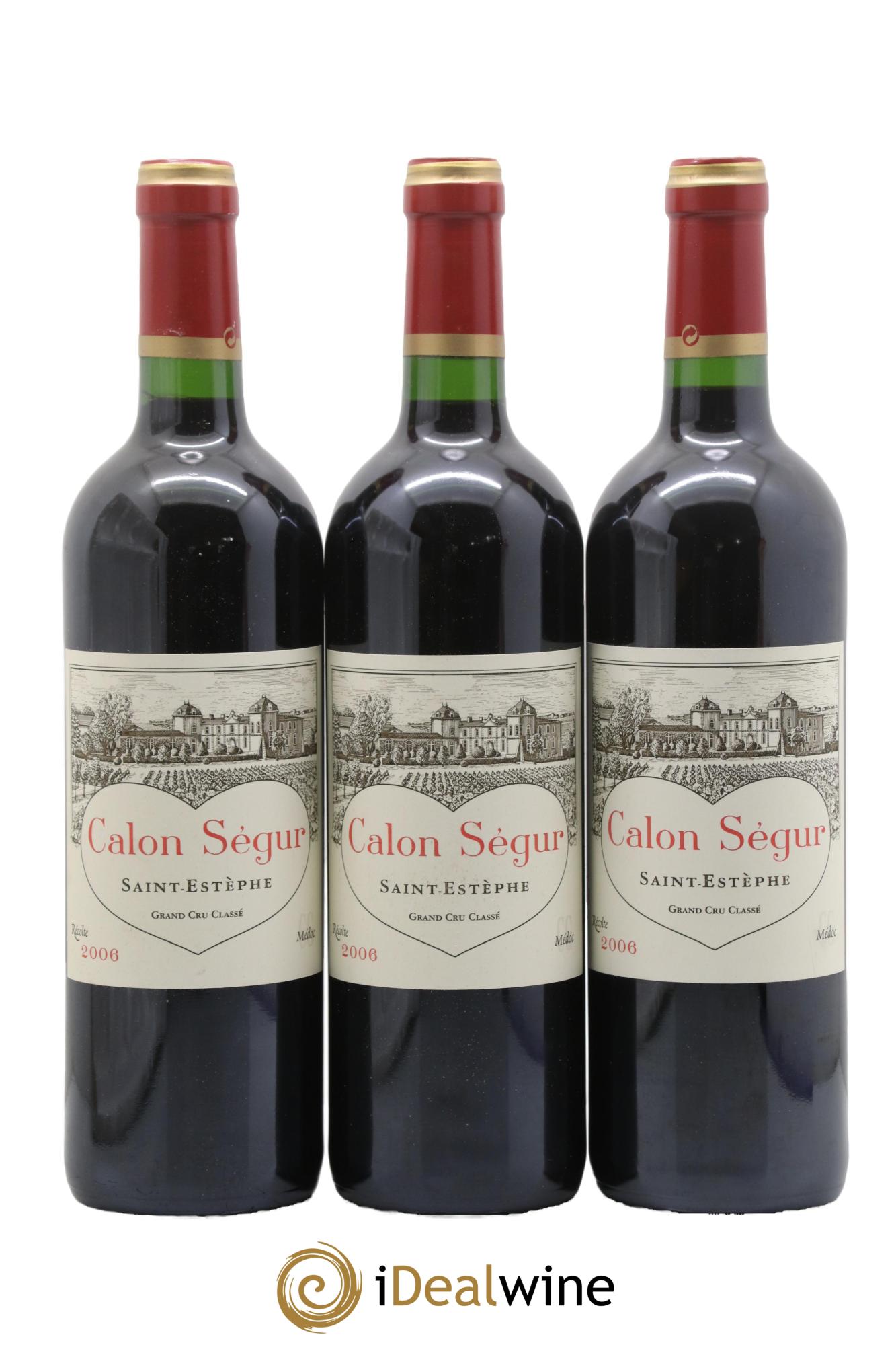 Château Calon Ségur 3ème Grand Cru Classé 2006 - Lot of 3 bottles - 0