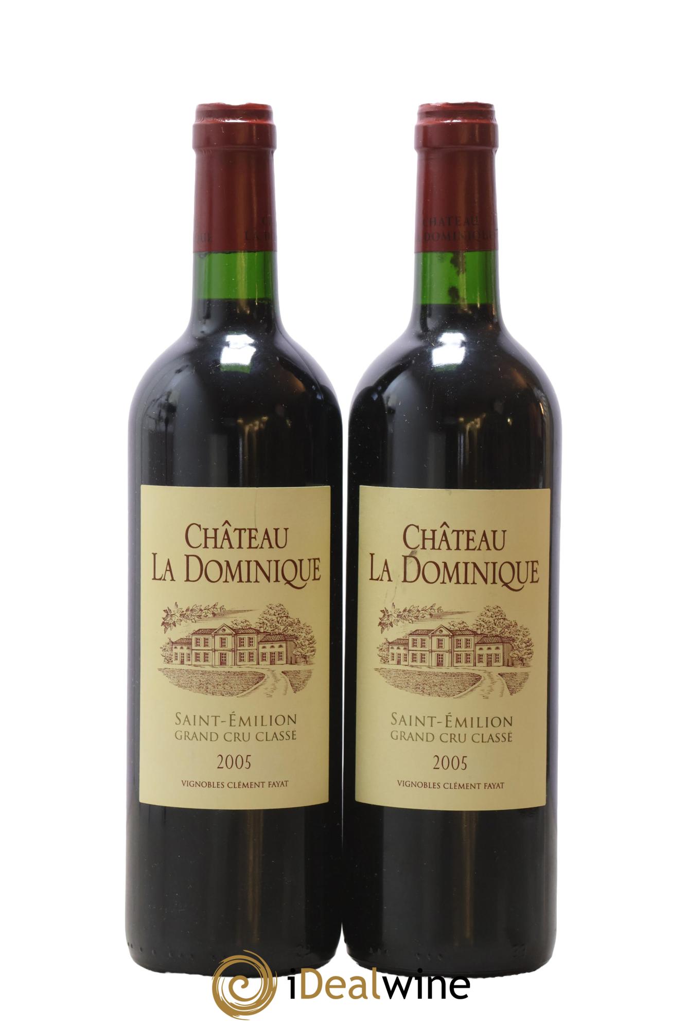 Château la Dominique Grand Cru Classé 2005 - Lot de 2 bouteilles - 0