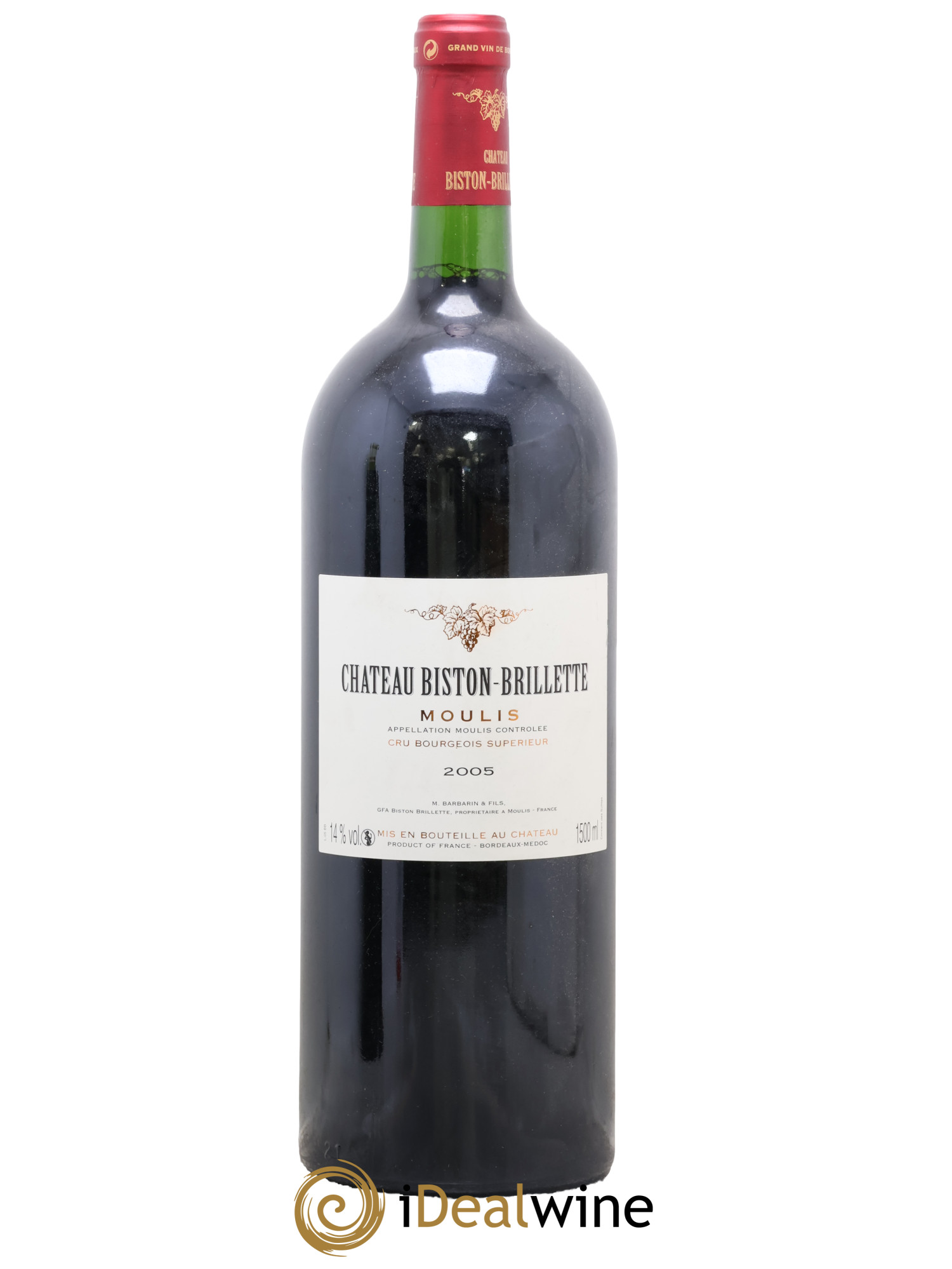 Moulis-en-Médoc Château Briston Brilette 2005 - Lot de 1 magnum - 0