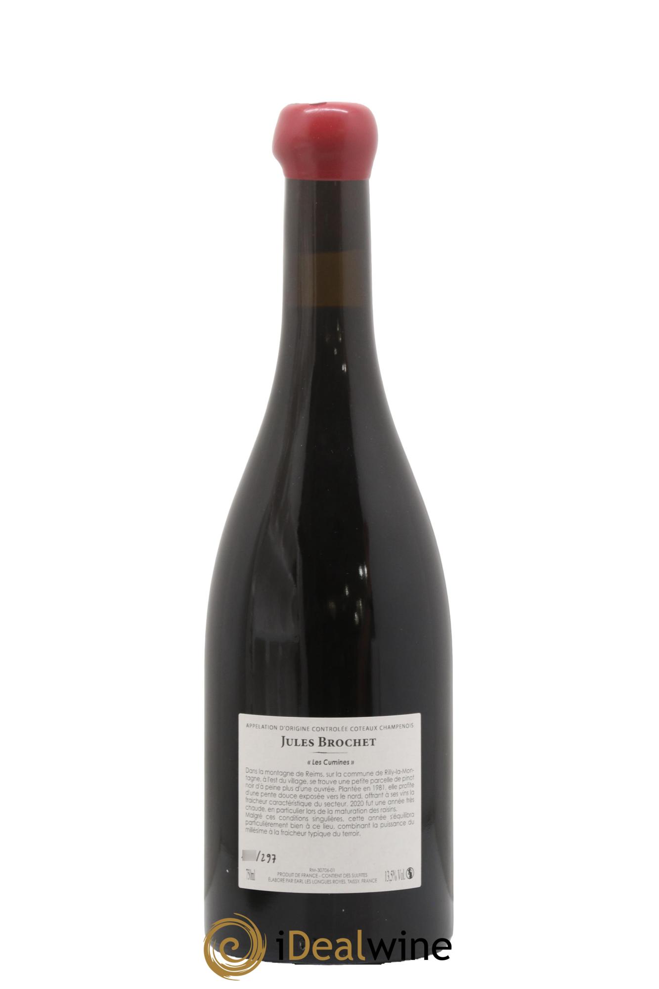 Coteaux Champenois Lieu-Dit Les Cumines Jules Brochet 2020 - Lot de 1 bouteille - 1