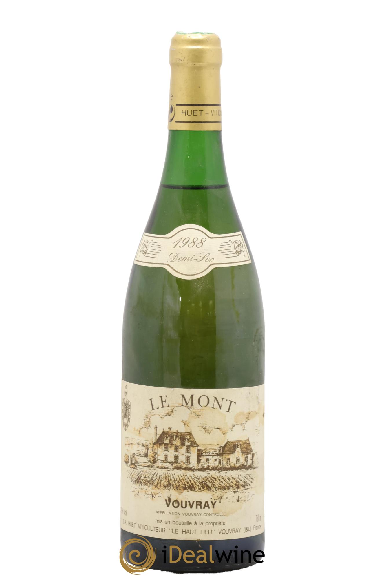 Vouvray Le Mont Demi-Sec Domaine Huet 1988 - Posten von 1 Flasche - 0
