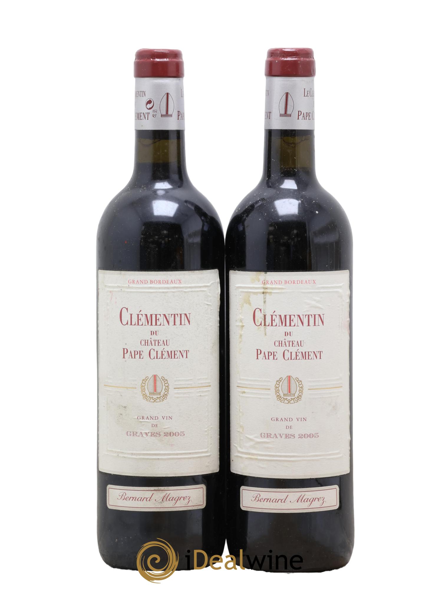 Le Clémentin de Pape Clément Second Vin 2005 - Lot de 2 bouteilles - 0