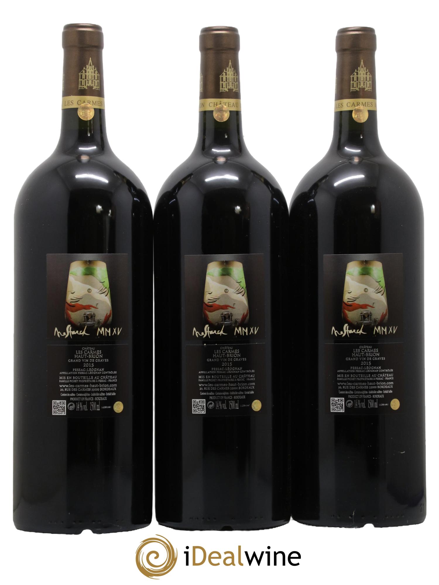 Château Les Carmes Haut-Brion 2015 - Lot de 3 magnums - 1