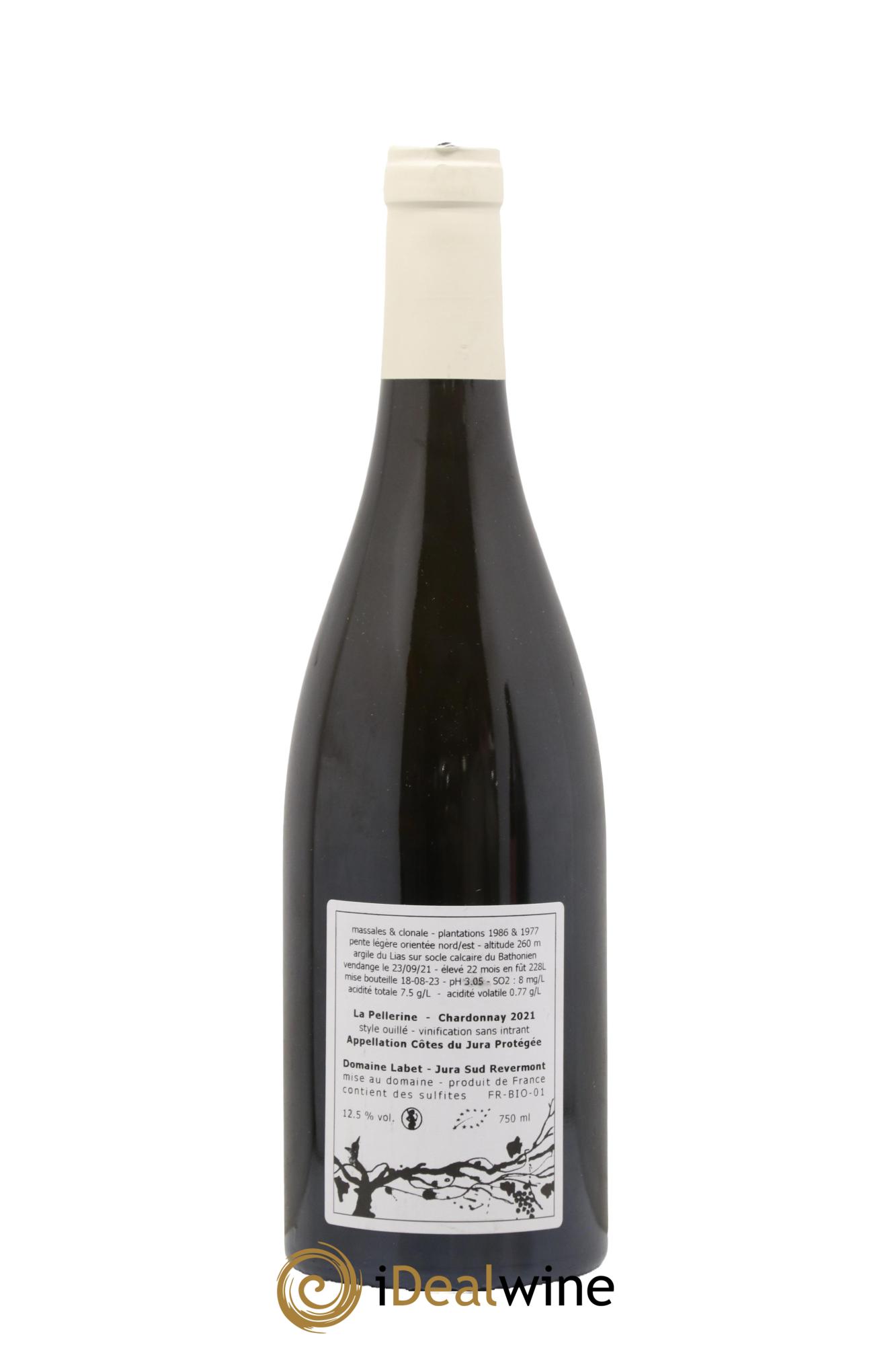 Côtes du Jura Chardonnay La Pellerine Romain - Julien  - Charline Labet 2021 - Lot of 1 bottle - 1