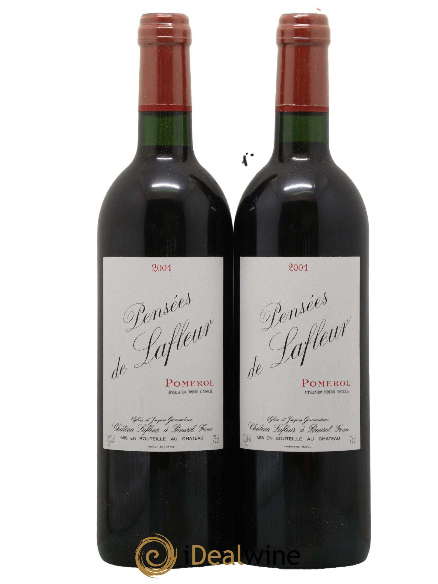 Pensées de Lafleur Second Vin 2001 - Lot de 2 bouteilles - 0