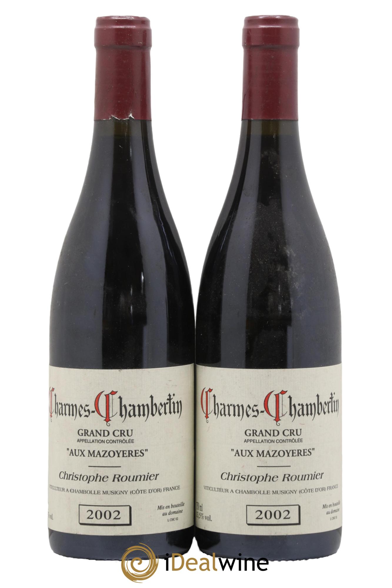 Charmes-Chambertin Grand Cru Aux Mazoyères Christophe Roumier 2002 - Lot of 2 bottles - 0
