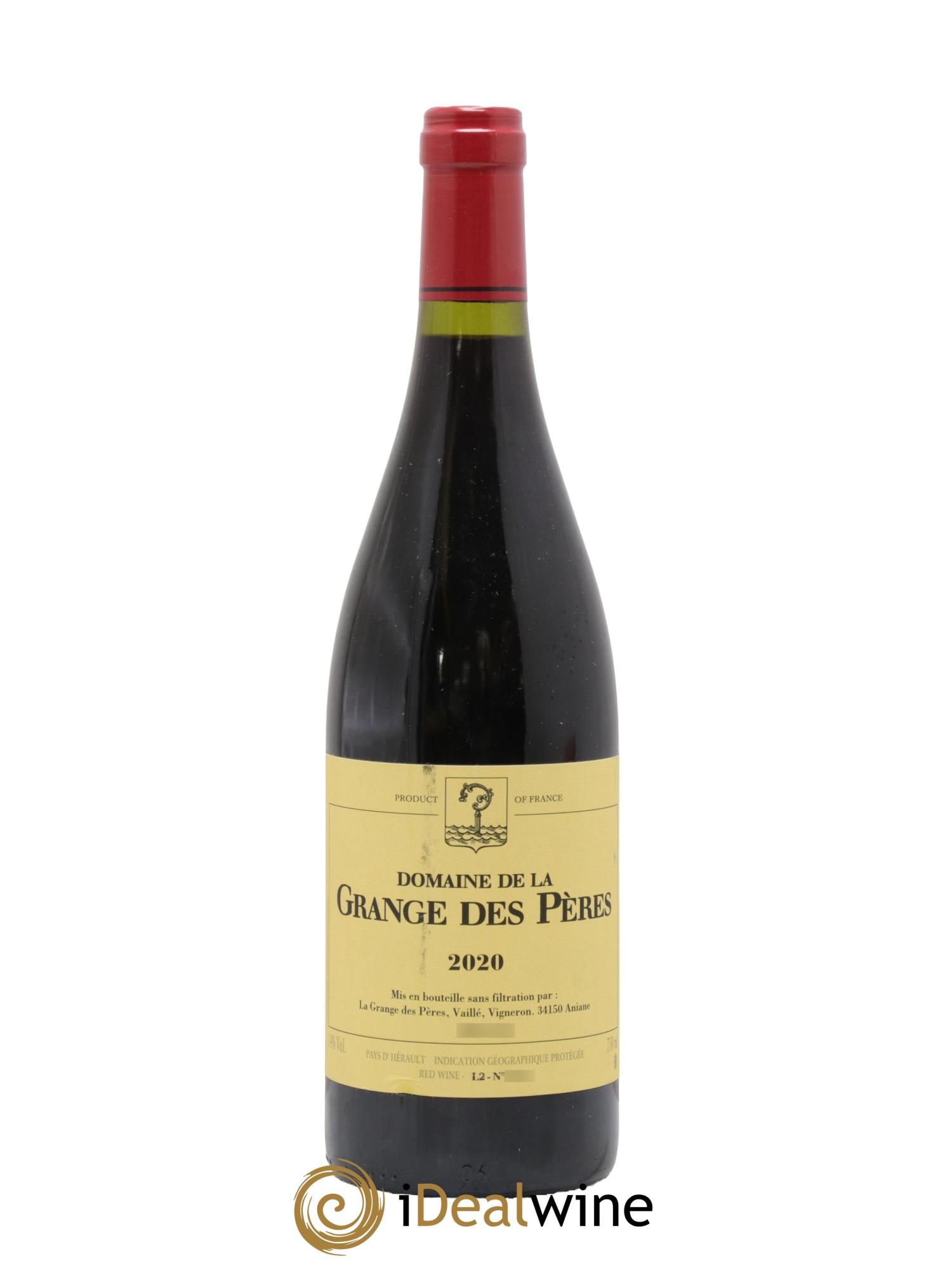IGP Pays d'Hérault Grange des Pères Laurent Vaillé 2020 - Lot of 1 bottle - 0