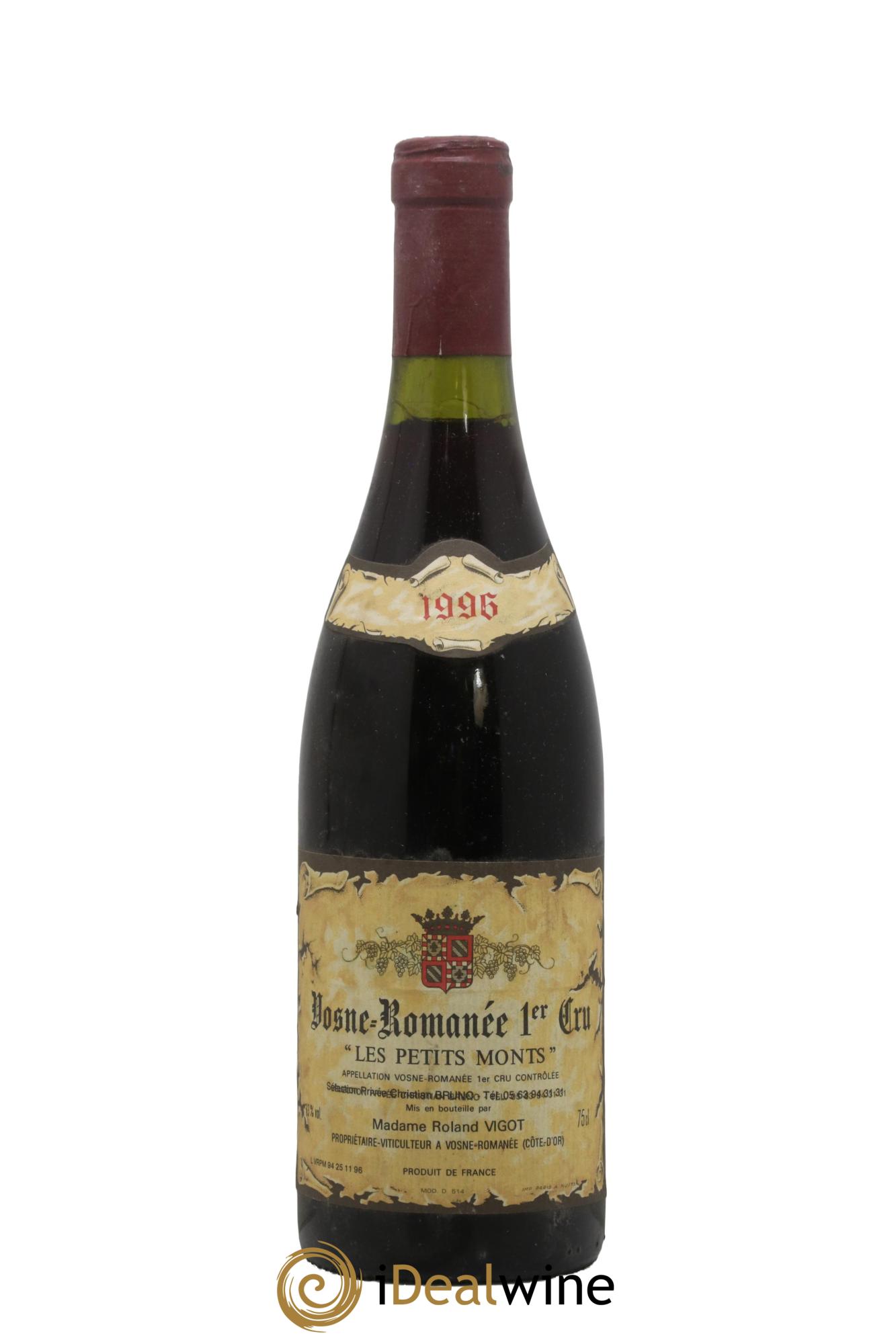 Vosne-Romanée 1er Cru Les Petits Monts Nathalie Vigot 1996 - Lot of 1 bottle - 0