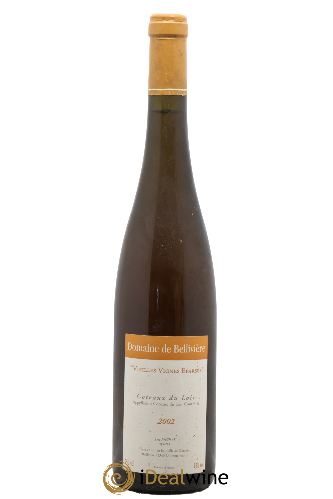 Coteaux du Loir Vieilles Vignes Eparses Domaine de Bellivière 2002 - Lot de 1 bouteille - 0