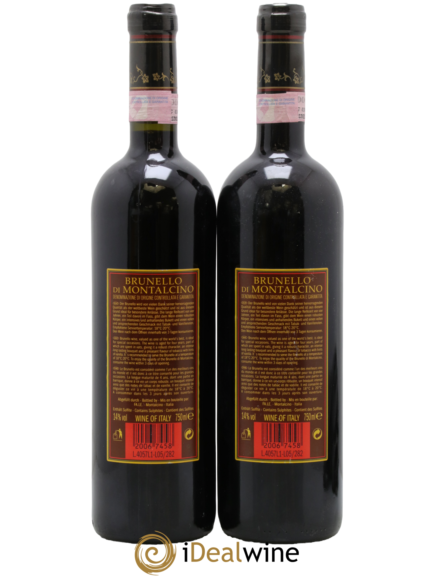 Brunello di Montalcino Fattoria La Lecciaia 2001 - Lot of 2 bottles - 1