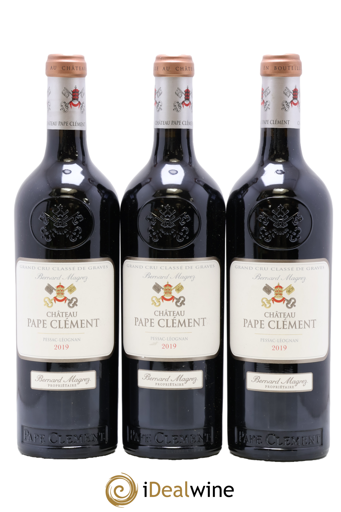 Château Pape Clément Cru Classé de Graves 2019 - Lotto di 3 bottiglie - 0