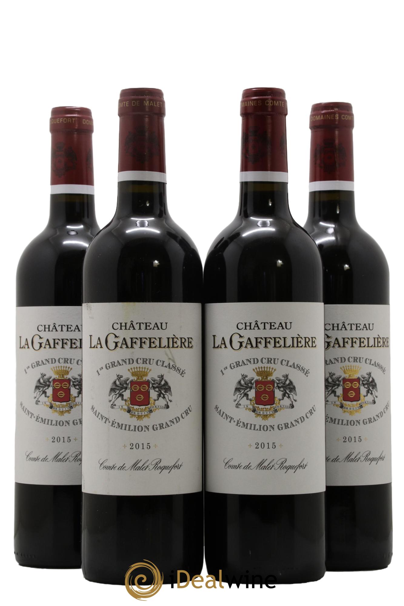 Château la Gaffelière 1er Grand Cru Classé B  2015 - Lot of 4 bottles - 0