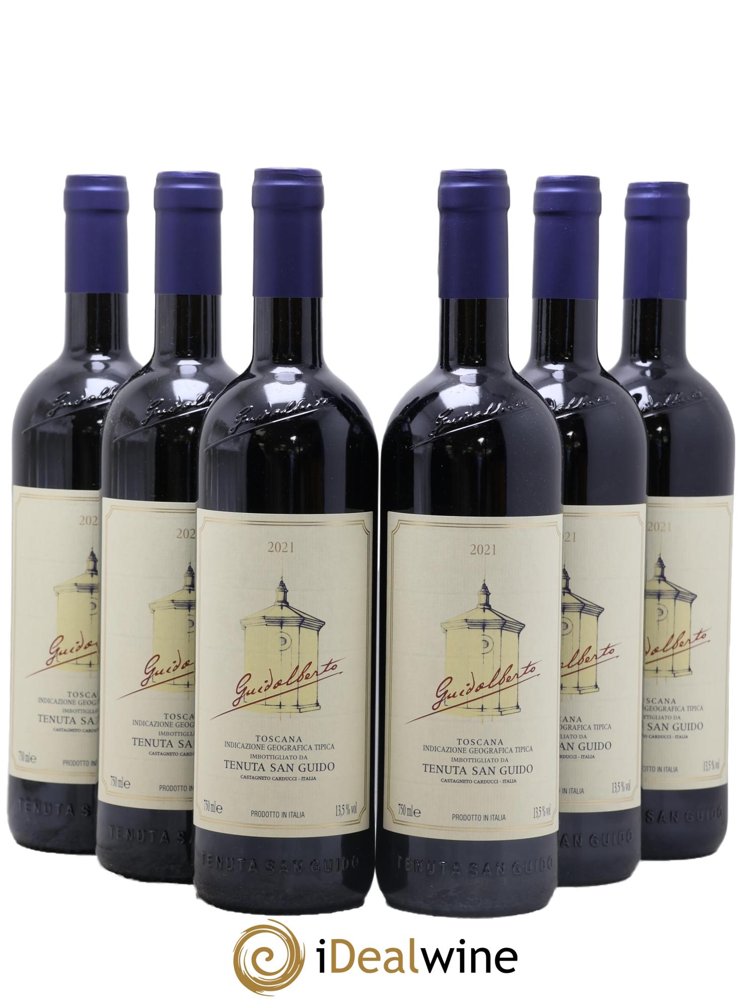 Toscana IGT Guidalberto Tenuta San Guido 2021 - Lotto di 6 bottiglie - 0