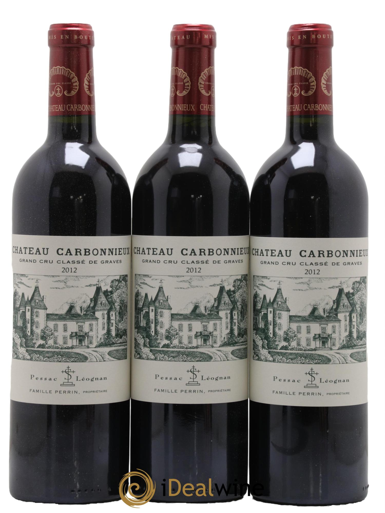 Château Carbonnieux Cru Classé de Graves 2012 - Lot de 12 bouteilles - 1