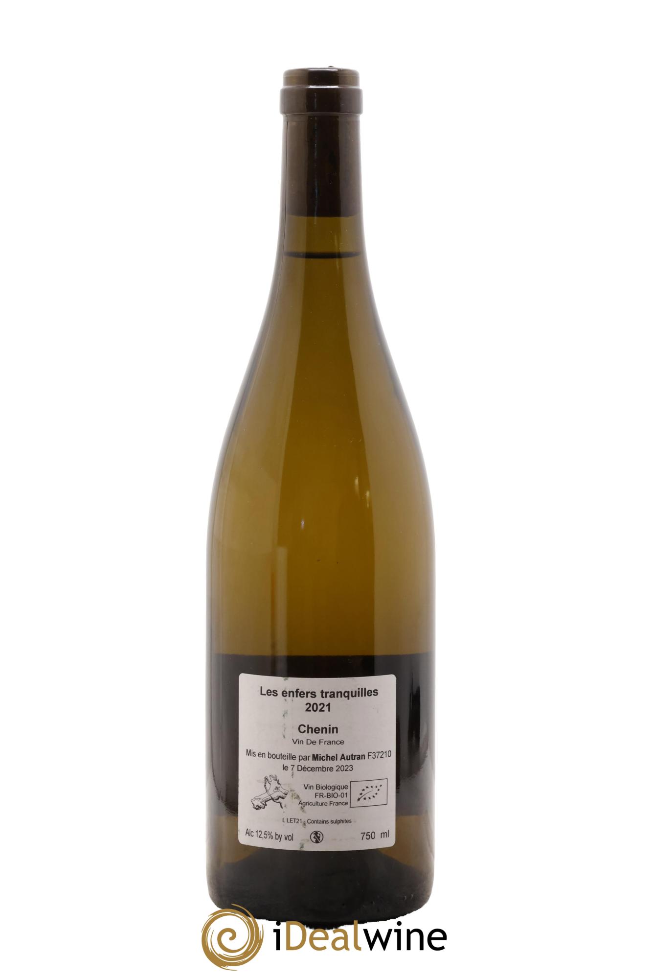 Vin de France Les Enfers Tranquilles Michel Autran 2021 - Lot de 1 bouteille - 1