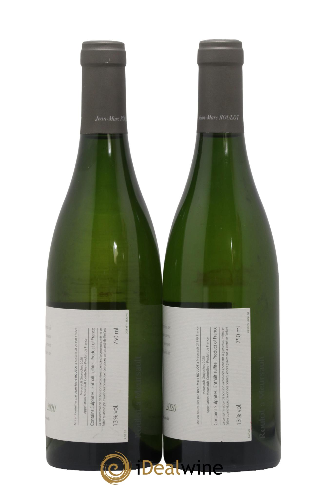 Meursault Gruyaches Jean-Marc Roulot  2020 - Lot de 2 bouteilles - 1