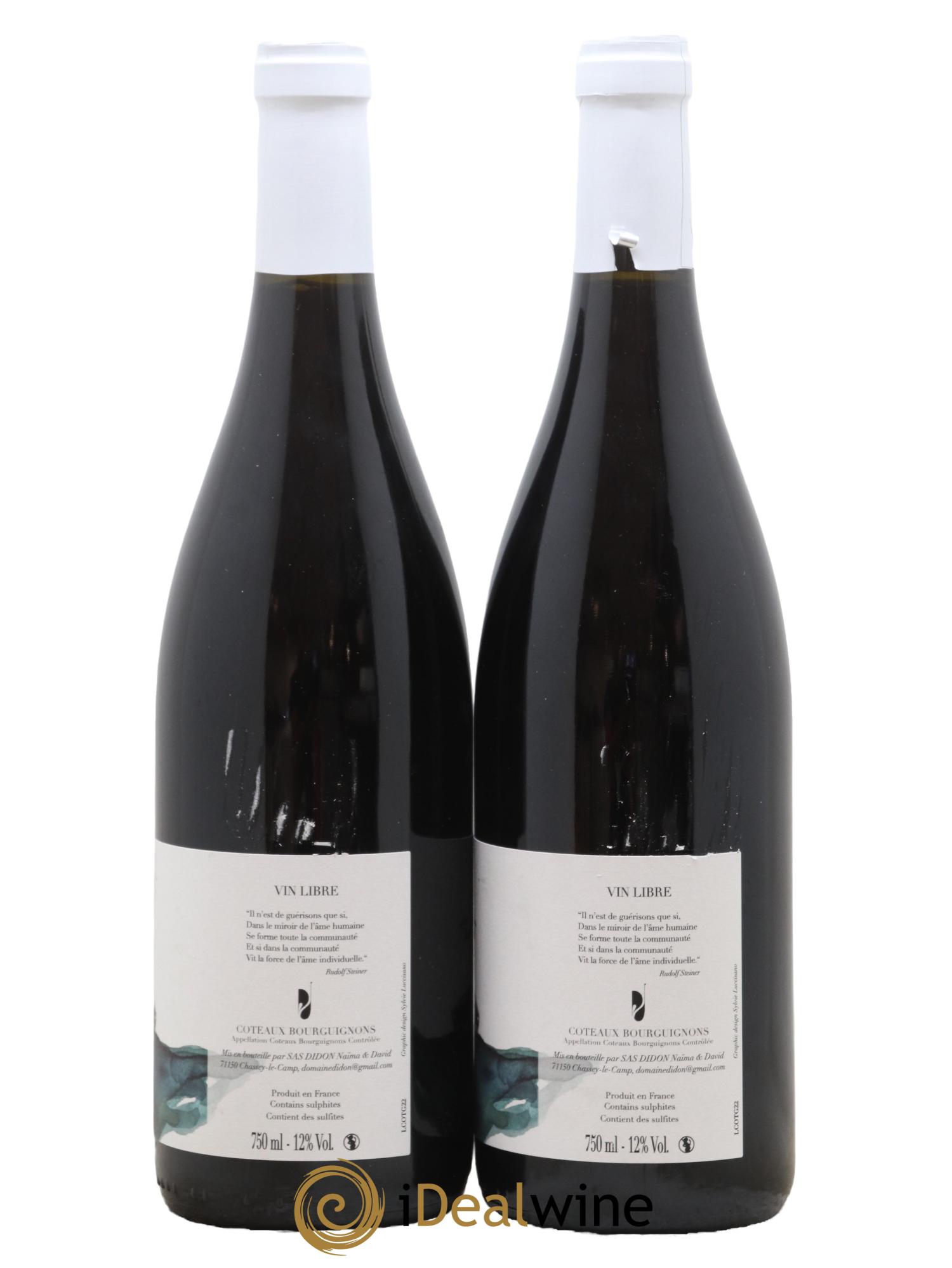 Coteaux Bourguignons Gamay Domaine Didon 2022 - Lot de 2 bouteilles - 1