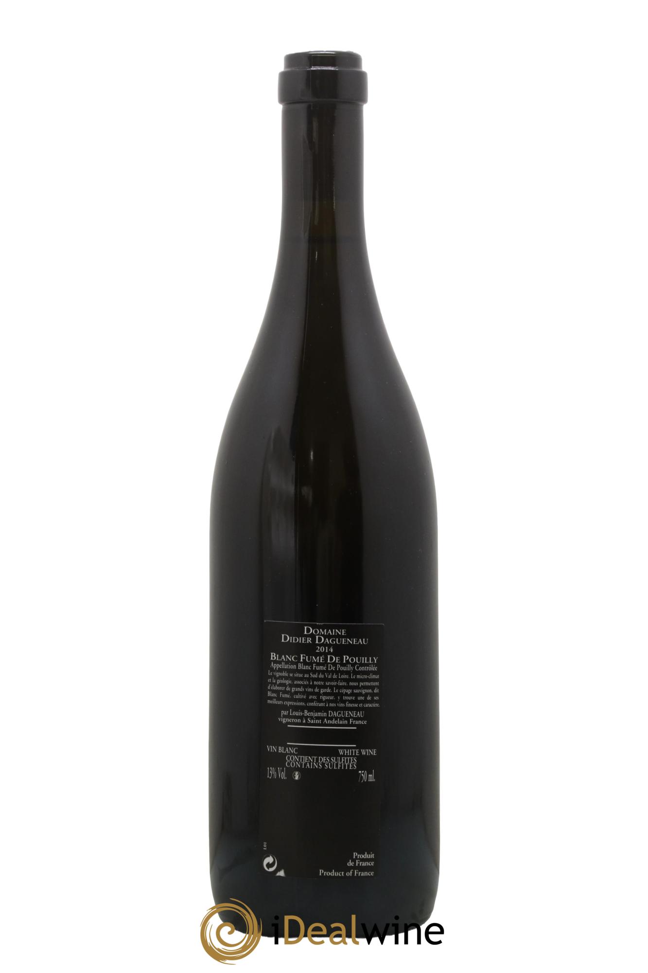 Vin de France (anciennement Pouilly-Fumé) Silex Dagueneau (Domaine Didier - Louis-Benjamin) 2014 - Lot of 1 bottle - 1