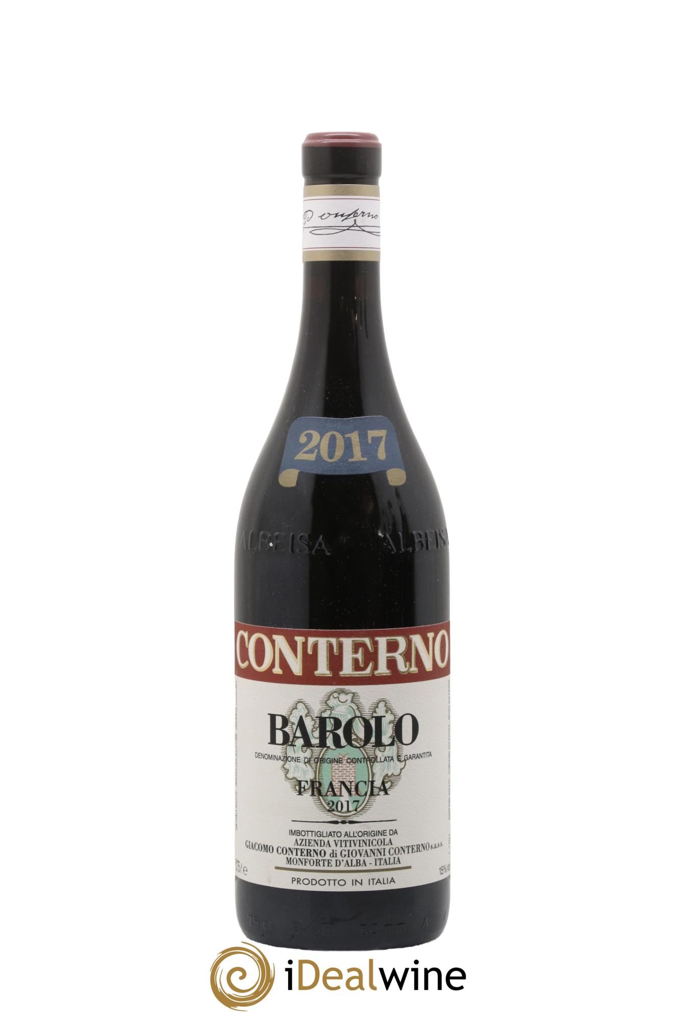 Barolo DOCG Vigna Francia Giacomo Conterno 2017 - Lot de 1 bouteille - 0