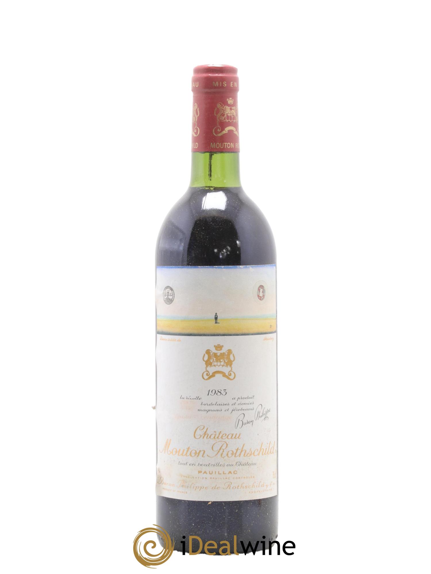 Château Mouton Rothschild 1er Grand Cru Classé 1983 - Lot de 1 bouteille - 0