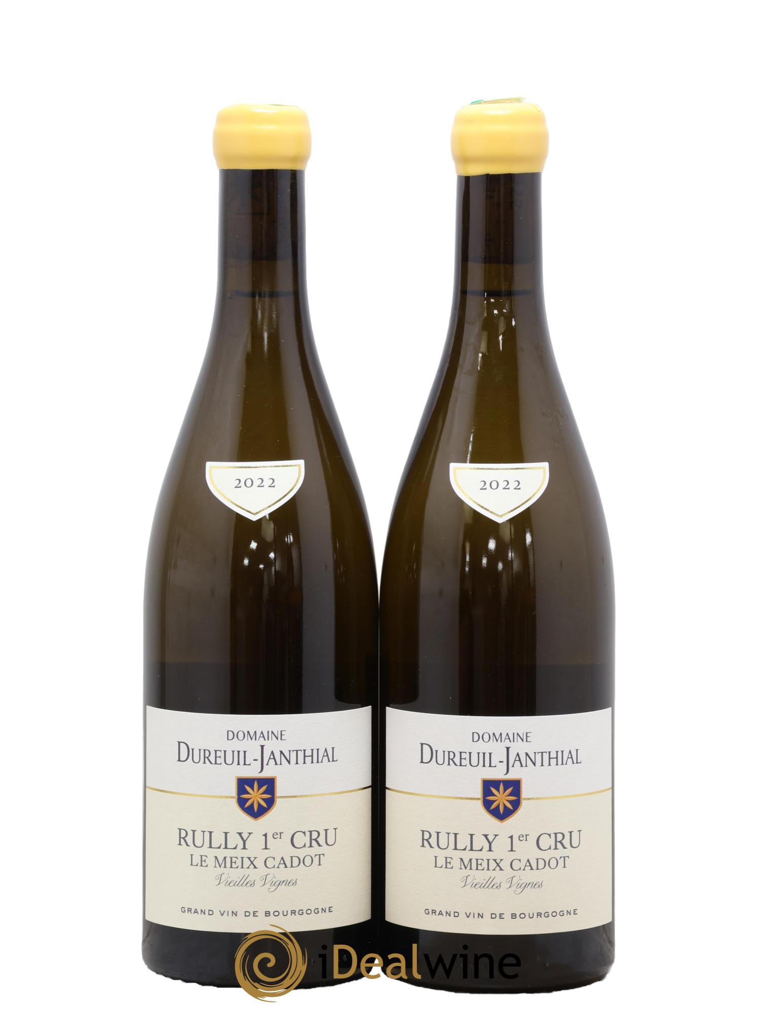 Rully 1er Cru Le Meix Cadot Vieilles Vignes Vincent Dureuil-Janthial 2022 - Lot de 2 bouteilles - 0