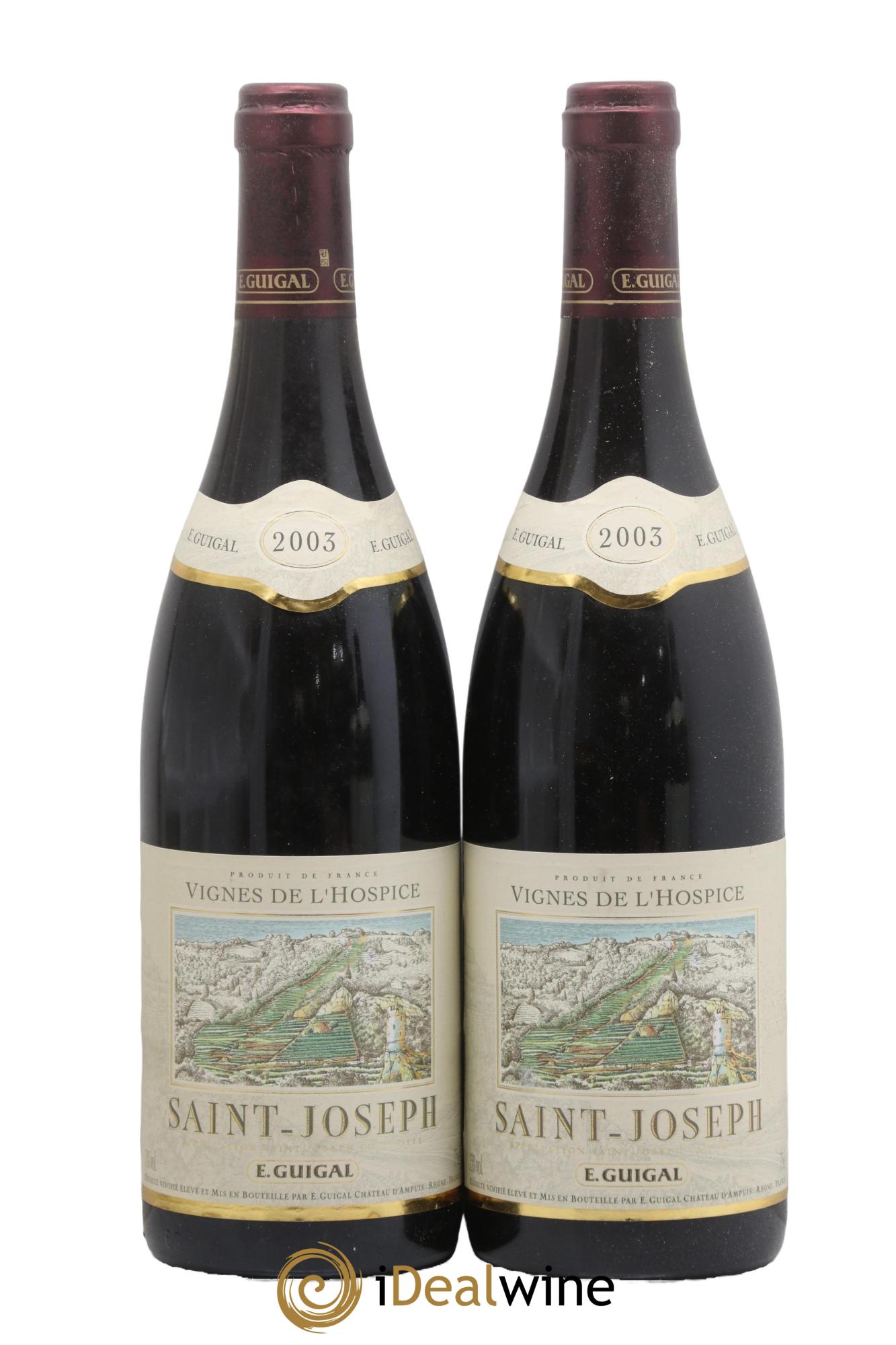 Saint-Joseph Vignes de l'Hospice Guigal 2003 - Lot de 2 bouteilles - 0